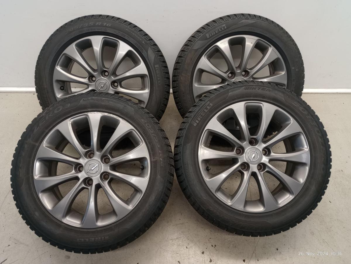 Opel Vectra C orig Alufelgen Satz 6,5 x 16 ET39 mit Winterreifen 205/55R16