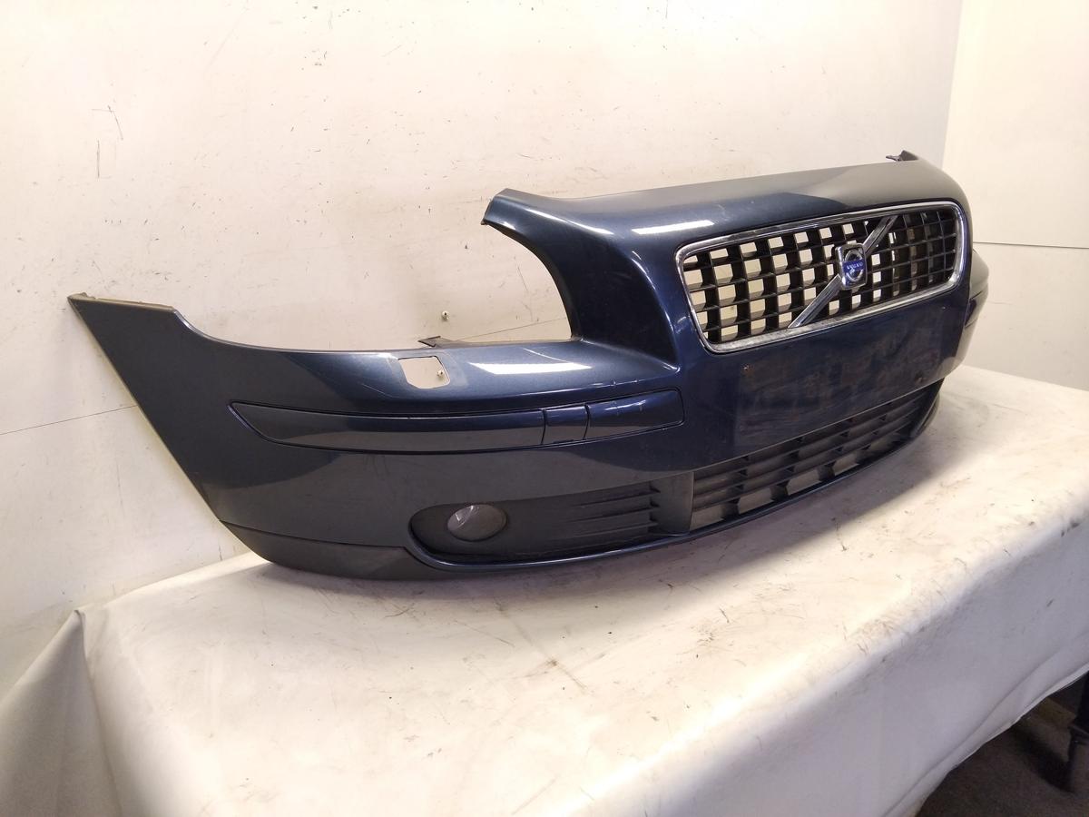 Volvo S40 V50 II original Sto&szlig;f&auml;nger Sto&szlig;stange vorn SRA 466 Barents Blau BJ2005