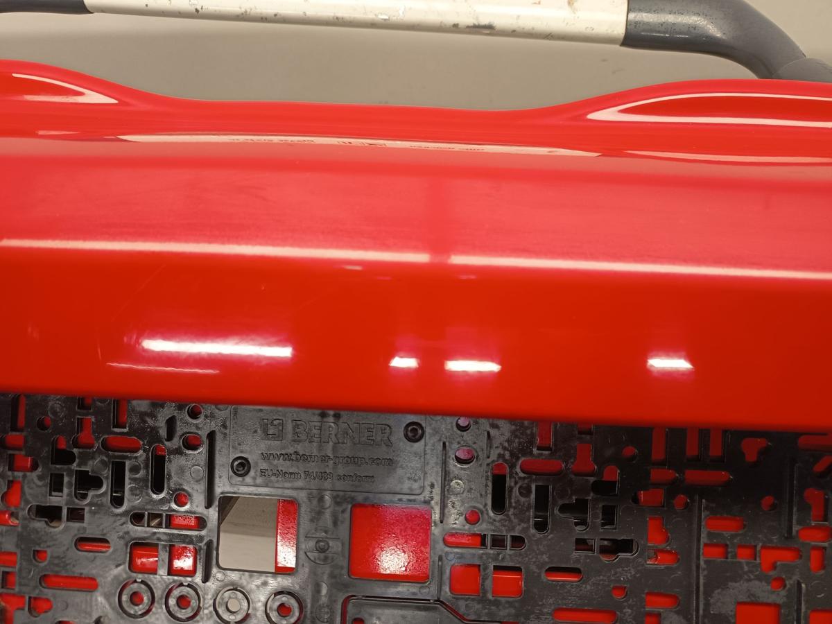 Renault Clio II Campus Bj 2009 original Stoßfänger hinten OV727 RED BRISK