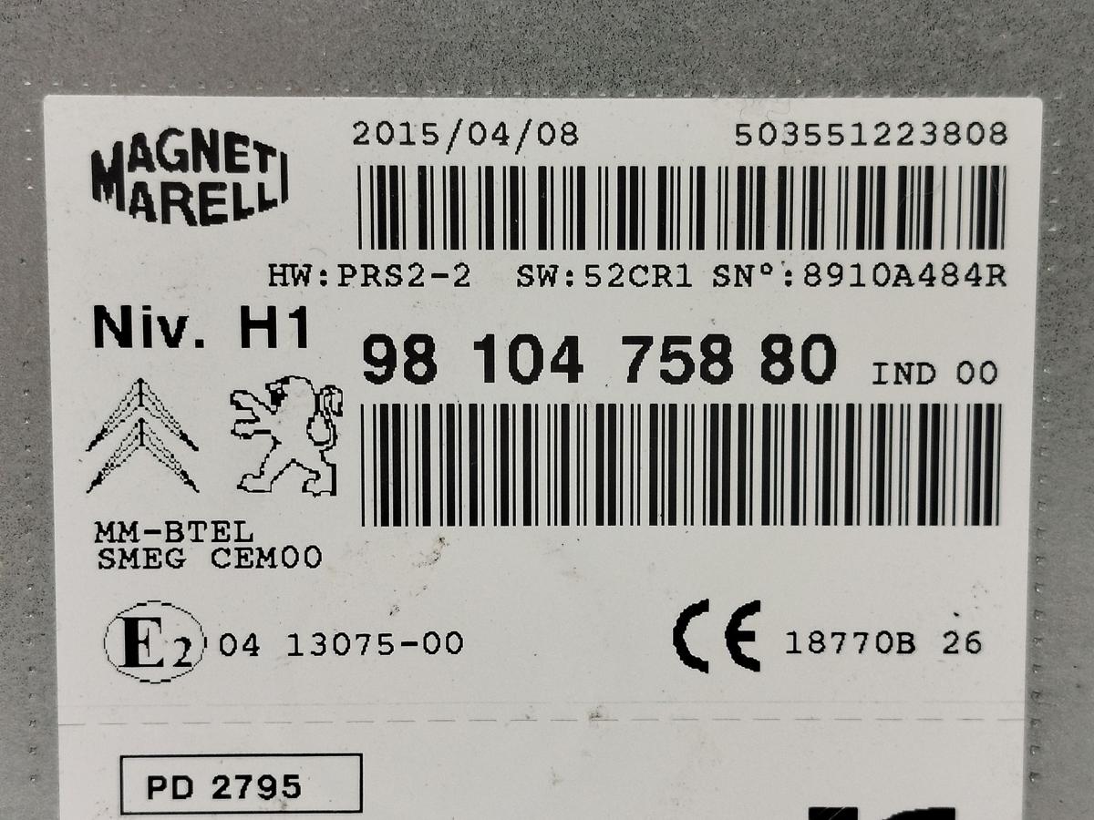 Peugeot 308 SW T9 Radio Navigationssystem Steuerger&auml;t Navi OEM