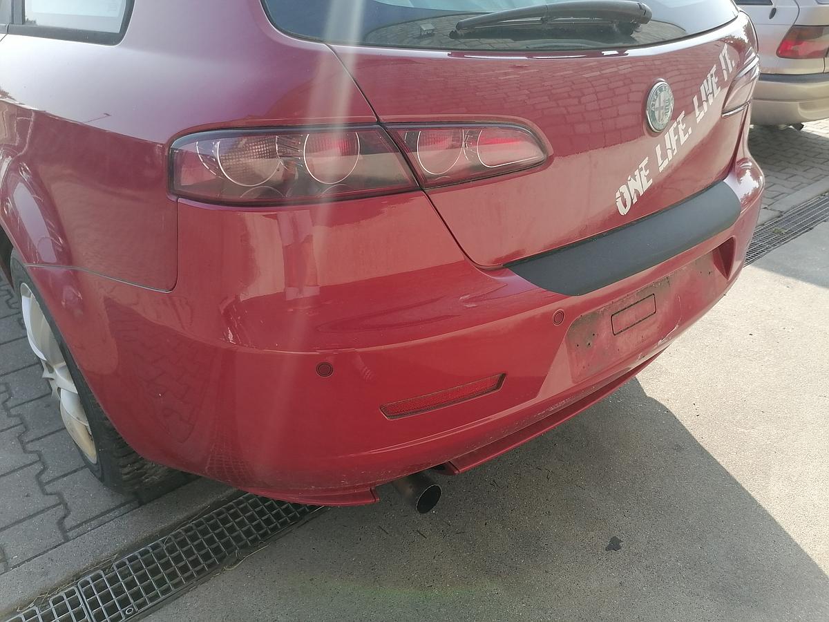 Alfa Romeo 159 Stoßstange Stoßfänger hinten PDC Rot Kombi BJ06-11