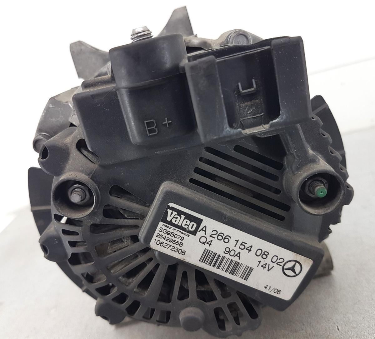 Mercedes A Klasse W169 Lichtmaschine Generator 90A A2661540802 2542955B Bj2007