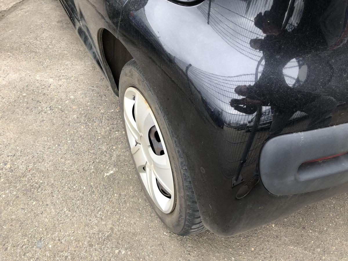Citroen C1 Typ P Sto&szlig;f&auml;nger hinten Hecksch&uuml;rze Hecksto&szlig;stange EXY Onyx schwarz