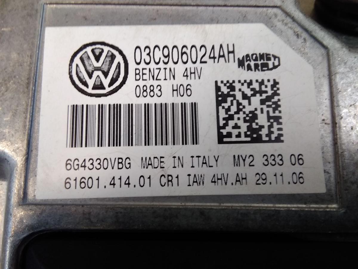 VW Golf Plus 5M original Steuerger&auml;t Motor 03C906024AH 1.4 59kw BUD BJ2007