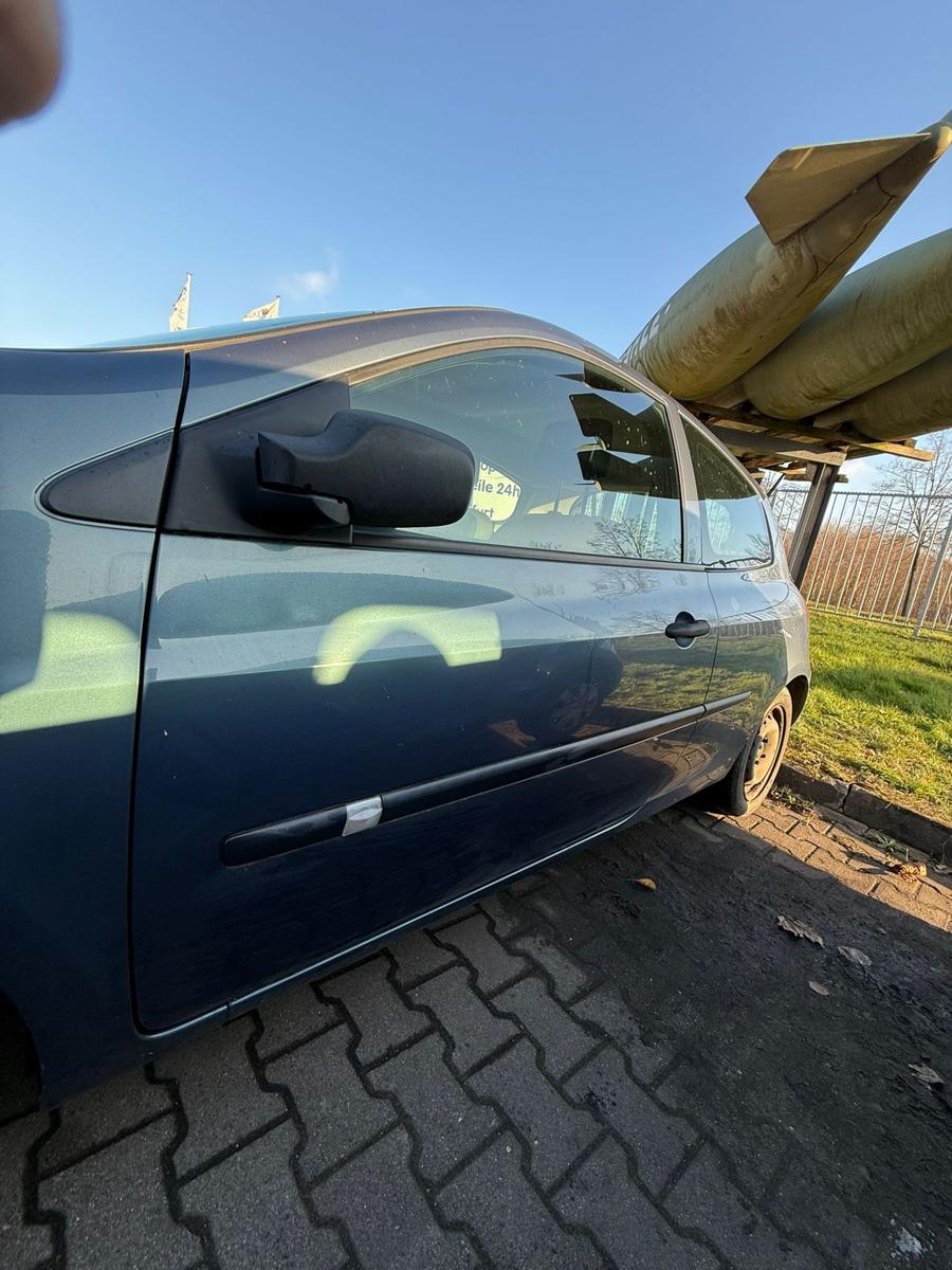 Renault Clio 3 original Tür vorn links TEJ47 Bleu gris Blau 3-Türer Bj.2006
