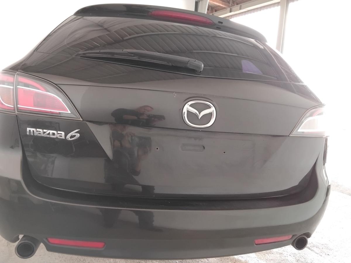 Mazda 6 II GH Kombi Heckklappe mit Heckscheibe BJ2010 35N sparkling black pearl