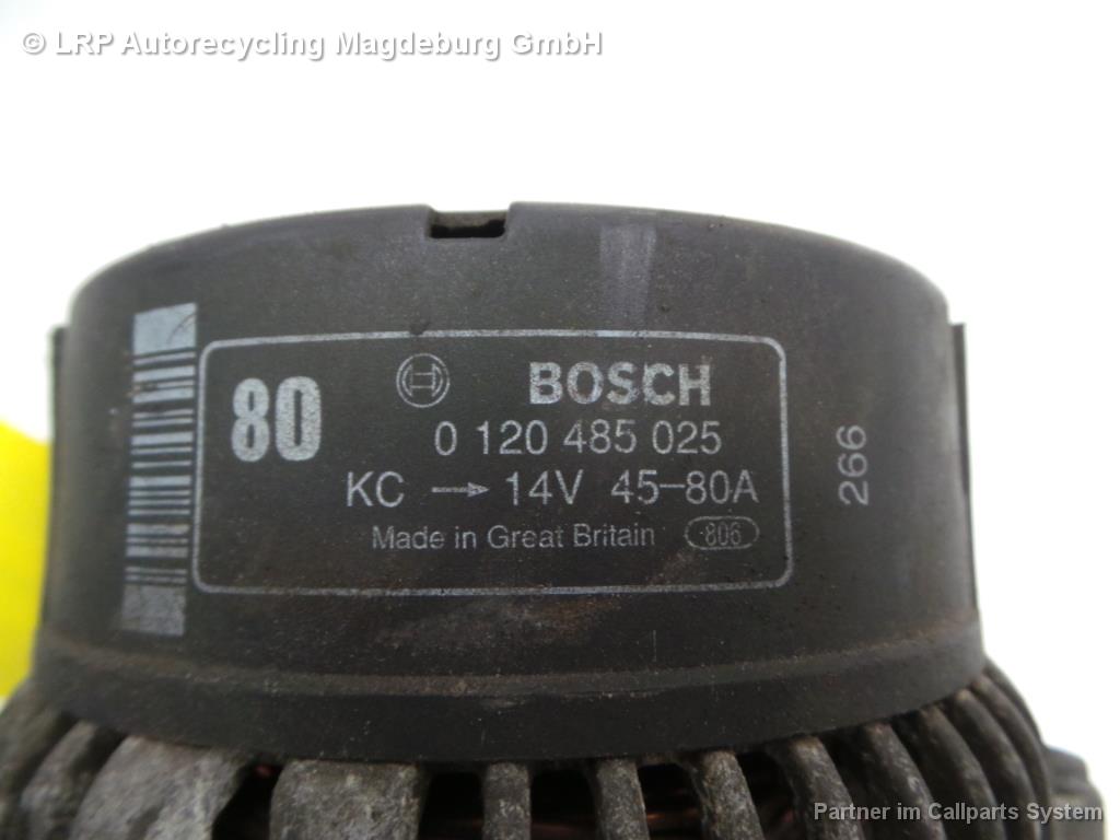 Alfa Romeo 155 Bj.95 Lichtmaschine 1.8 93kw 80A BOSCH 0120485025