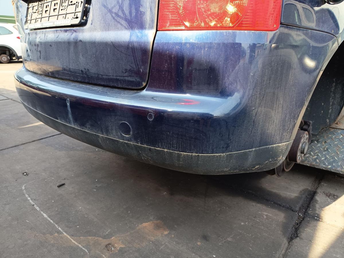 VW Touran 1T original Sto&szlig;stange hinten LB5N Indigoblau PDC vor Facelift Bj 06