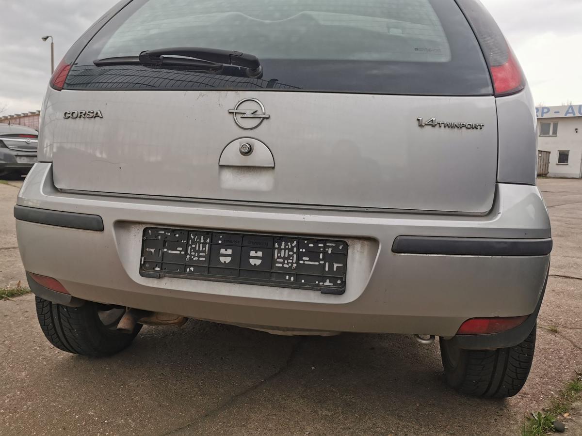 Opel Corsa C Stossf&auml;nger Stossstange Bumper hinten Z157 Starsilber ab 04 BILDER