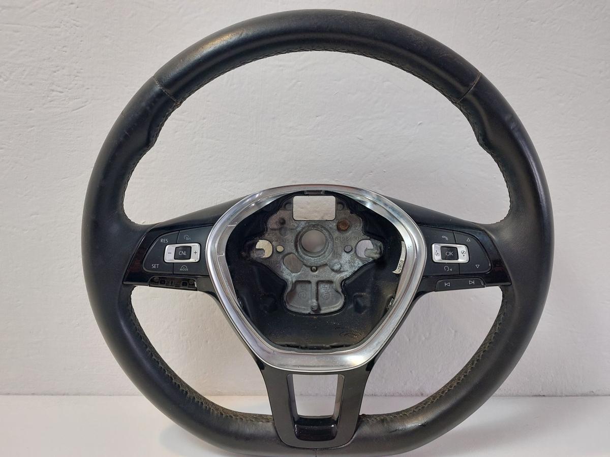 VW Golf 7 VII 5G AU Lederlenkrad Lenkrad 3 Speichen mit Multifunktion OEM