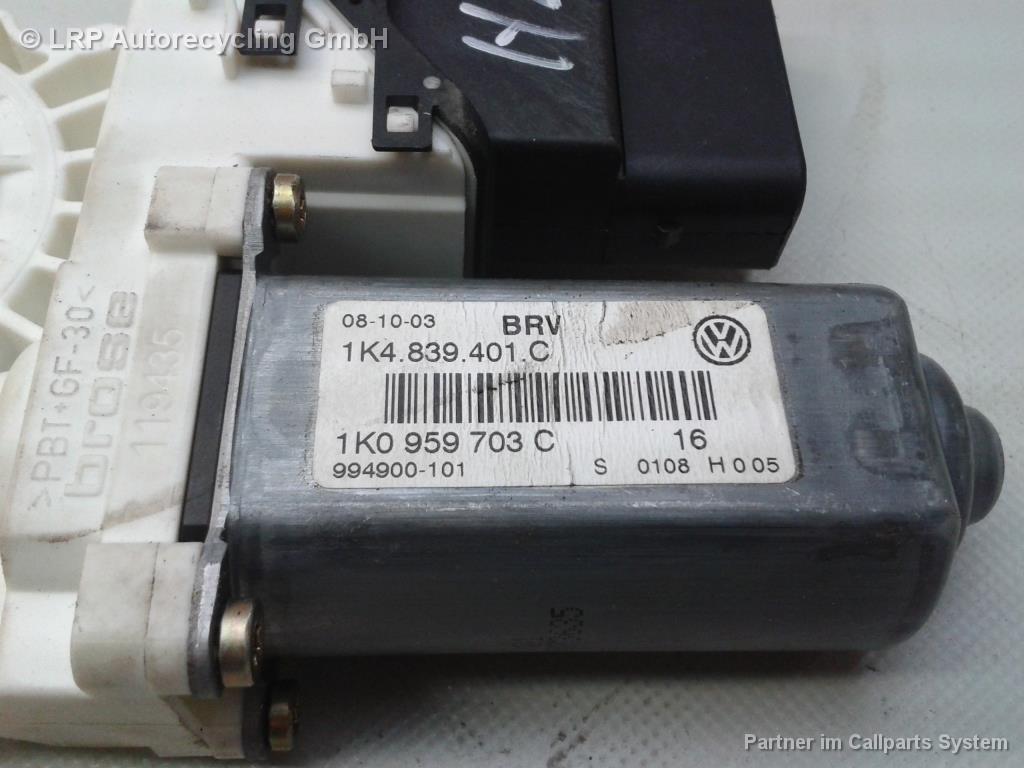 VW Golf 5 1K BJ2003 Motor Fensterheber hinten links 1K0959703C