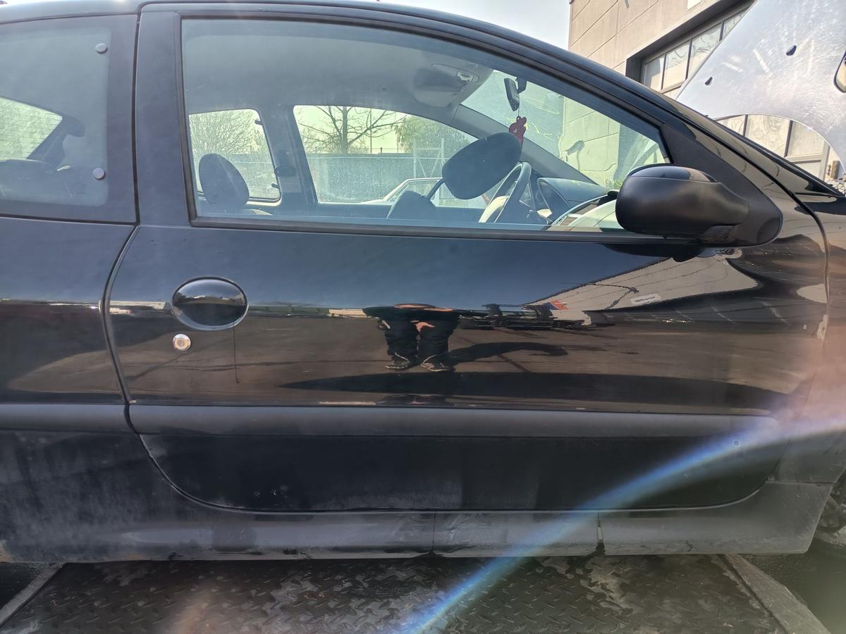 Peugeot 206+ original T&uuml;r rechts KTV Perla Schwarz Baujahr 2009