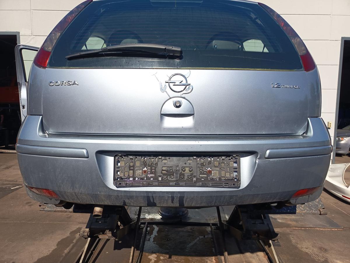 Opel Corsa C original Sto&szlig;stange F&auml;nger hinten Heck Z163 Lichtsilber Bj 2005