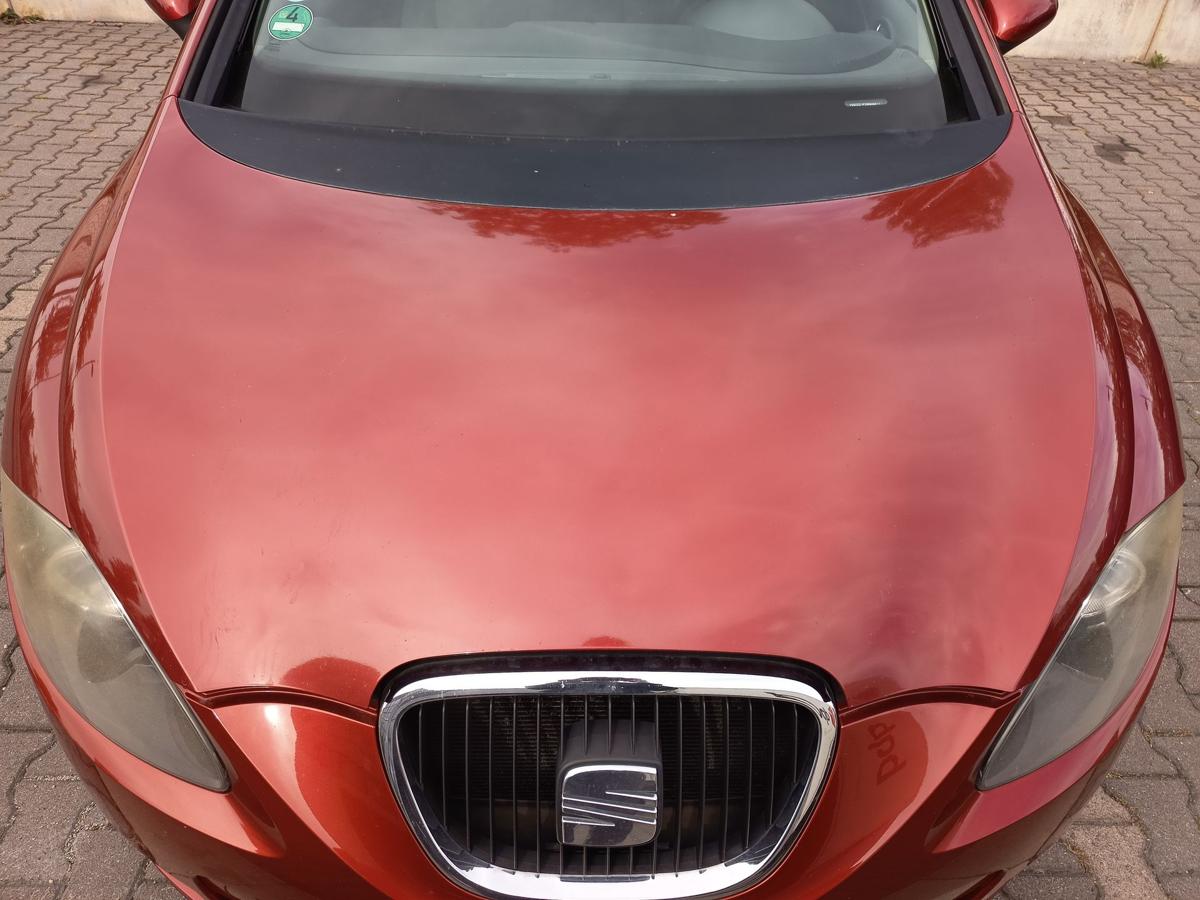 Seat Leon 1P original Motorhaube Frontdeckel LS3X Rojo Rubi Perlado Met. ab 2005