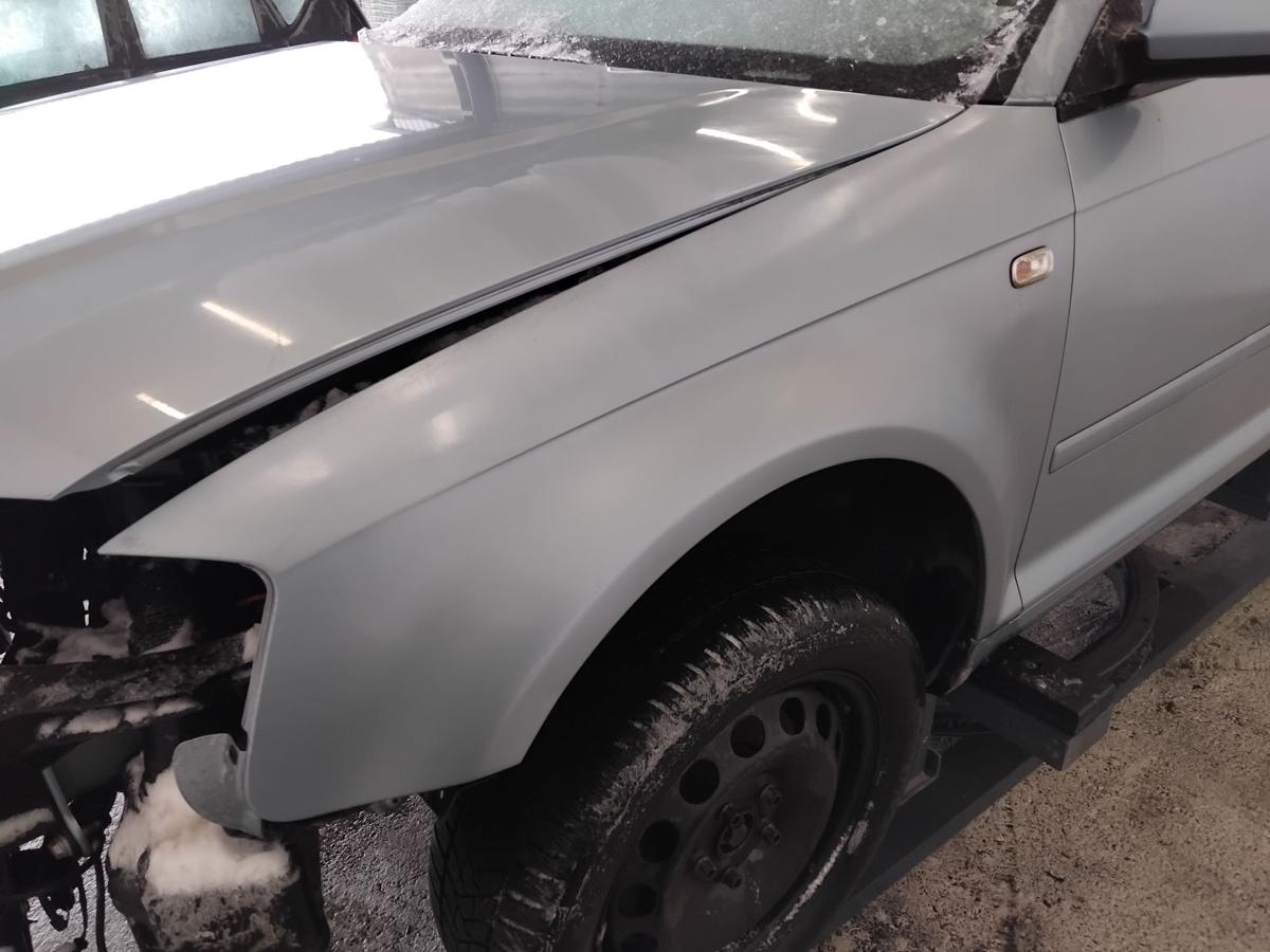 Audi A3 8P original Kotfl&uuml;gel vorn links LY5J Liquidblaumetallic BJ2007