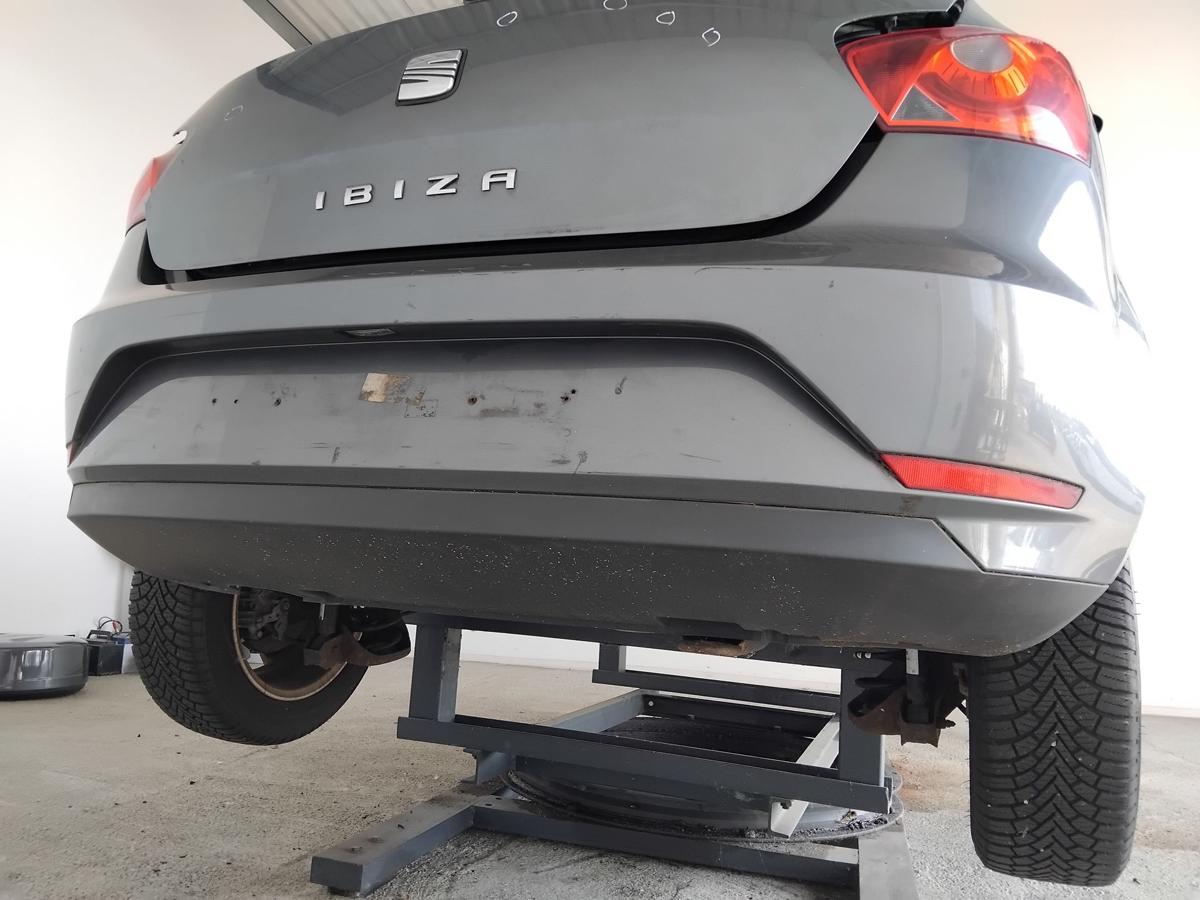 Seat Ibiza 6J Facelift original Stossfänger hinten 5türig Fließheck BJ2012 LX7R lavagrau