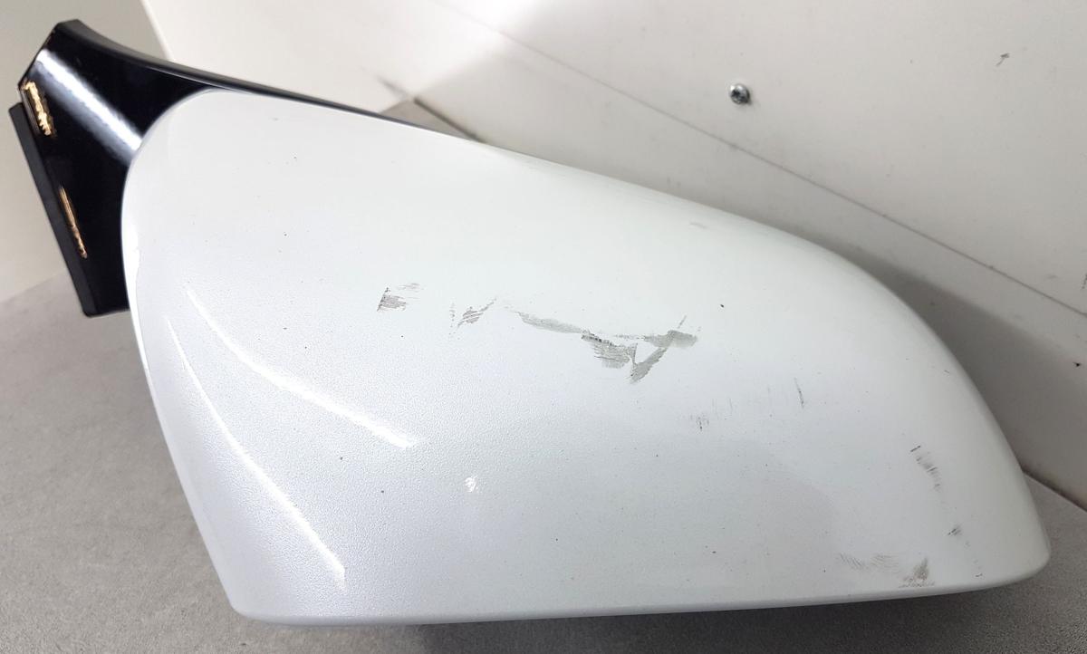 Tesla Model X Au&szlig;enspiegel rechts in PPSW White Water Pearl Bj2022 elek 13 Pins