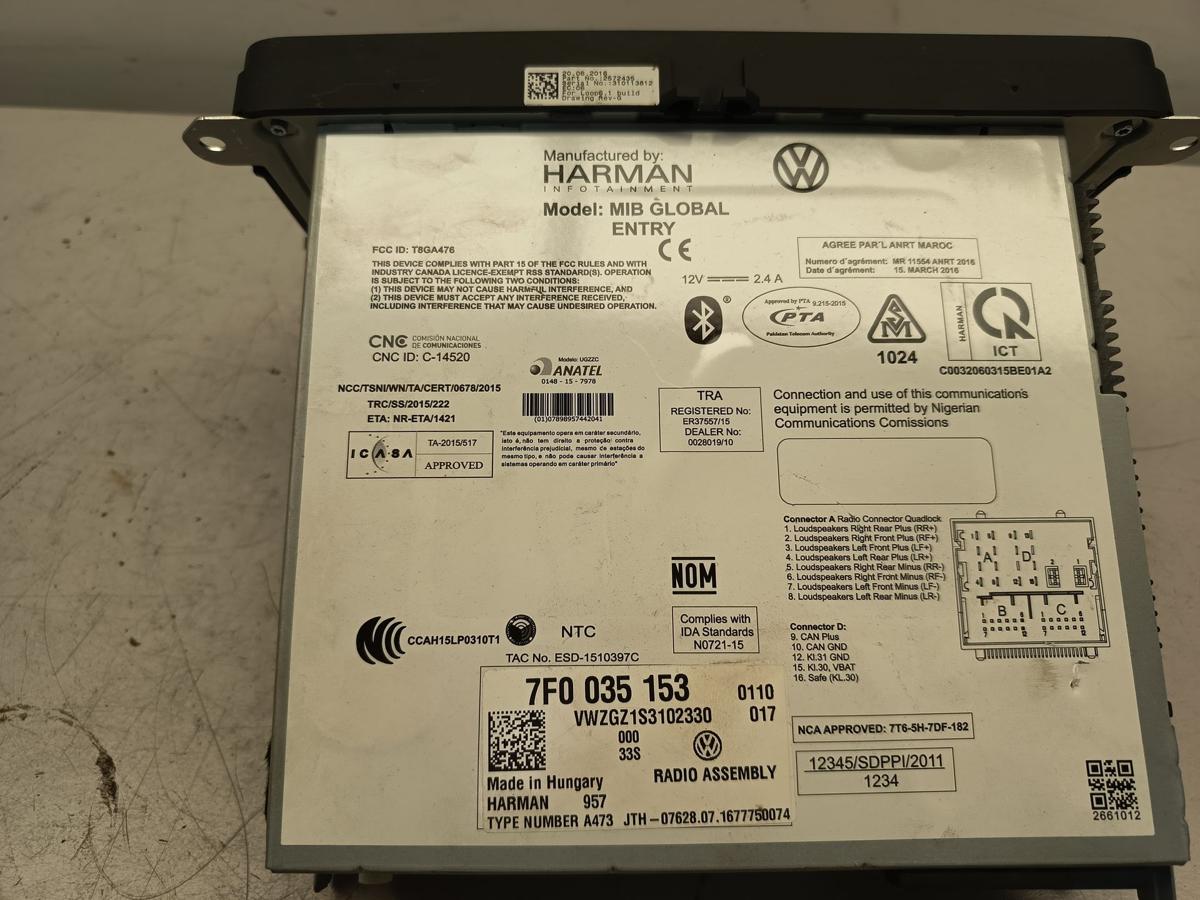 VW Caddy IV SA original Radiosystem Composition 7F0035153 Bj 2016