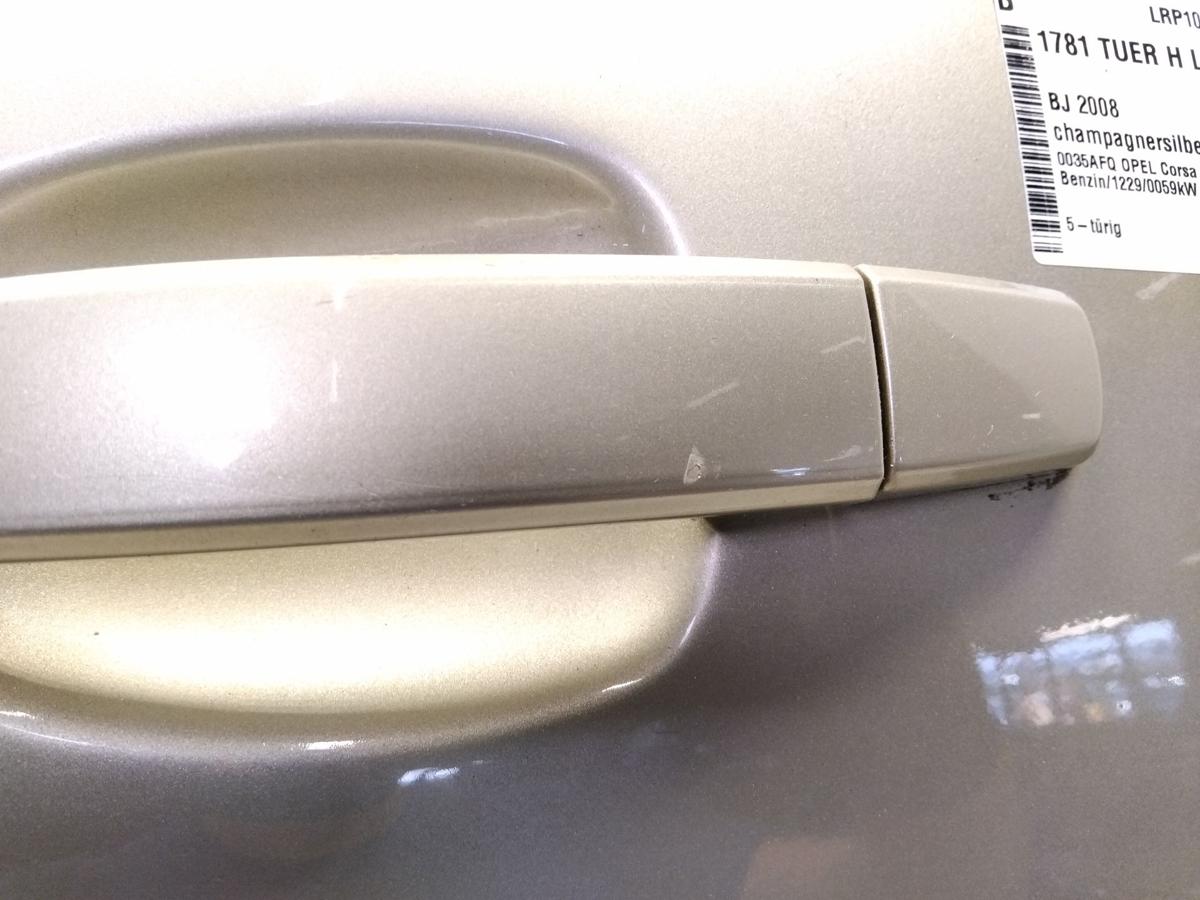 Opel Corsa D Tür hinten links champagnersilber Z40M BJ2008