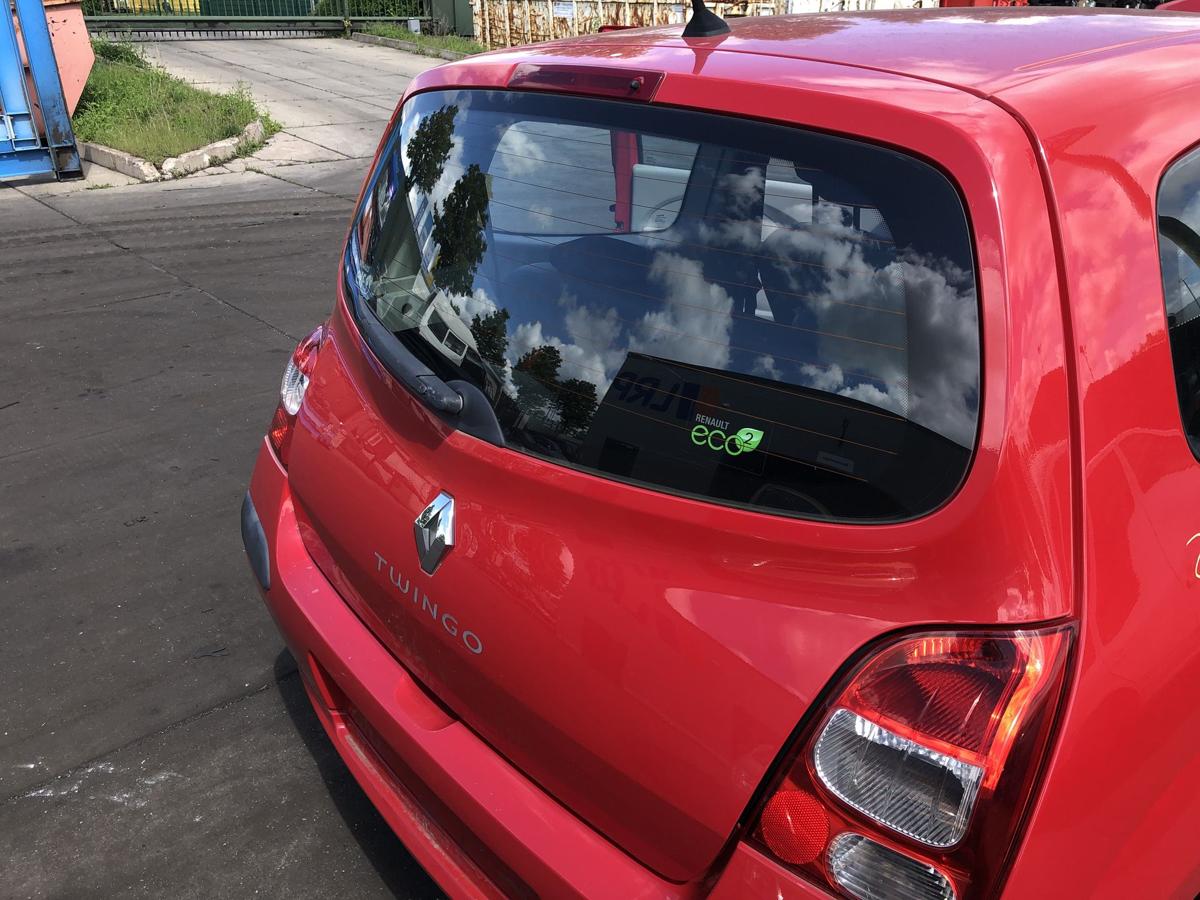 Renault Twingo II original Heckklappe mit Scheibe 727 Spanischrot Bj 2009