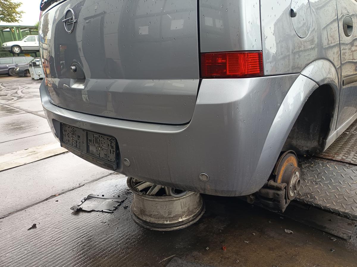 Opel Meriva A orig Stoßstange hinten Stoßfänger für PDC Z163 Silber Bj 2003