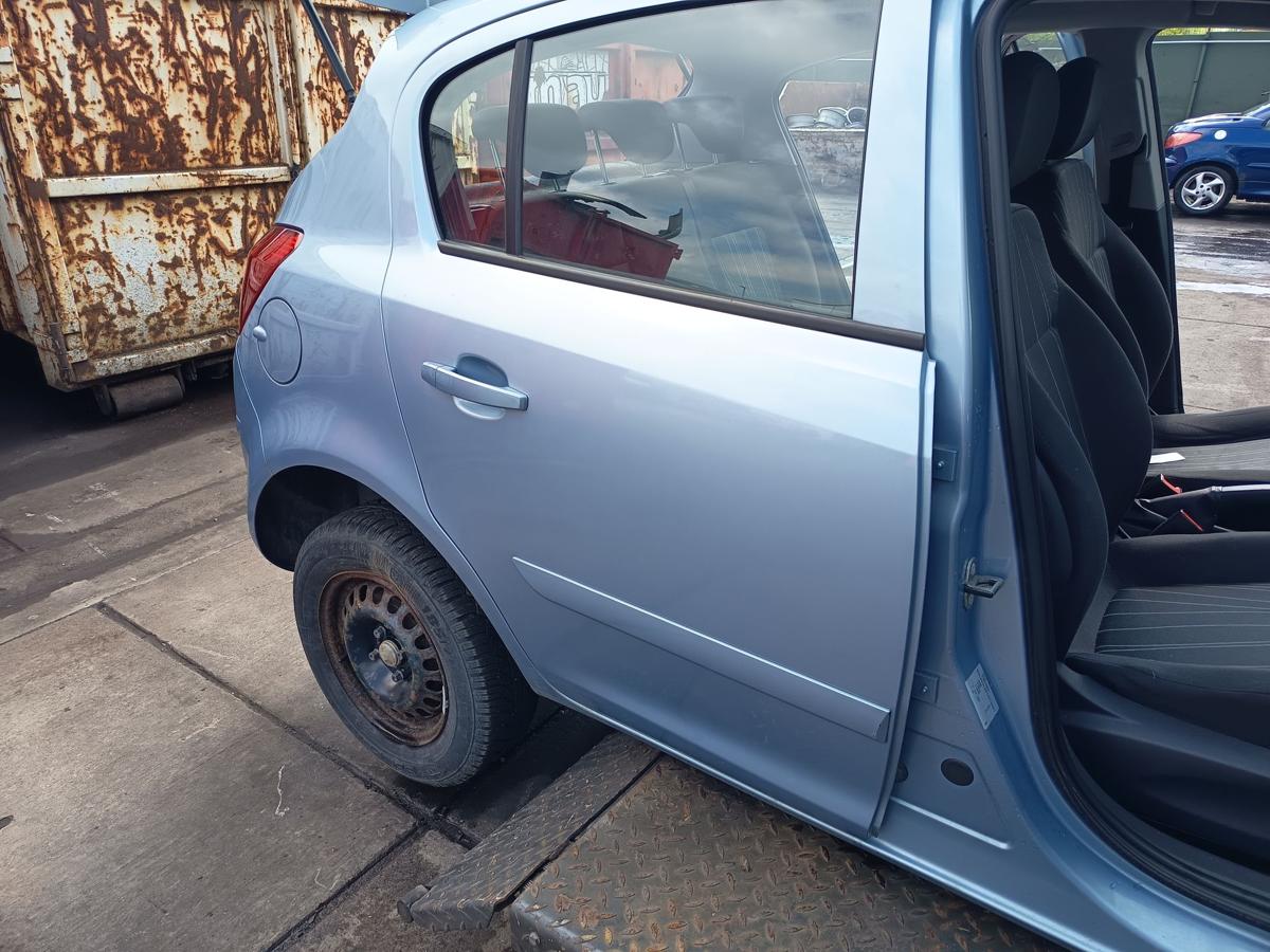 Opel Corsa D 5t&uuml;rer original T&uuml;r hinten rechts Fond Z21C Aeroblau Bj 2007