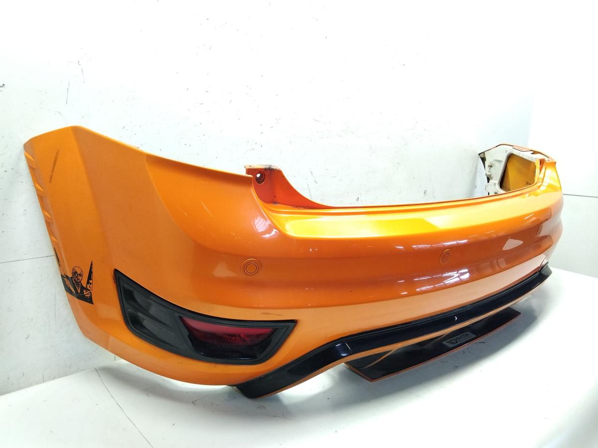 Ford Focus 2 ST original Sto&szlig;f&auml;nger Sto&szlig;stange hinten mit PDC Bj.2007 orangemetallic