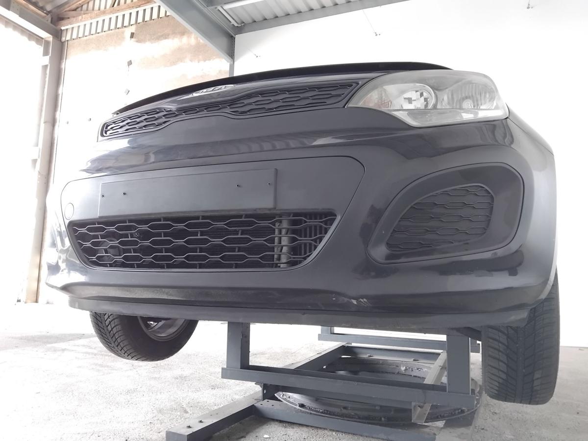Kia Rio III UB original Sto&szlig;f&auml;nger Sto&szlig;stange vorn AURORA BLACK PEARL BJ2012