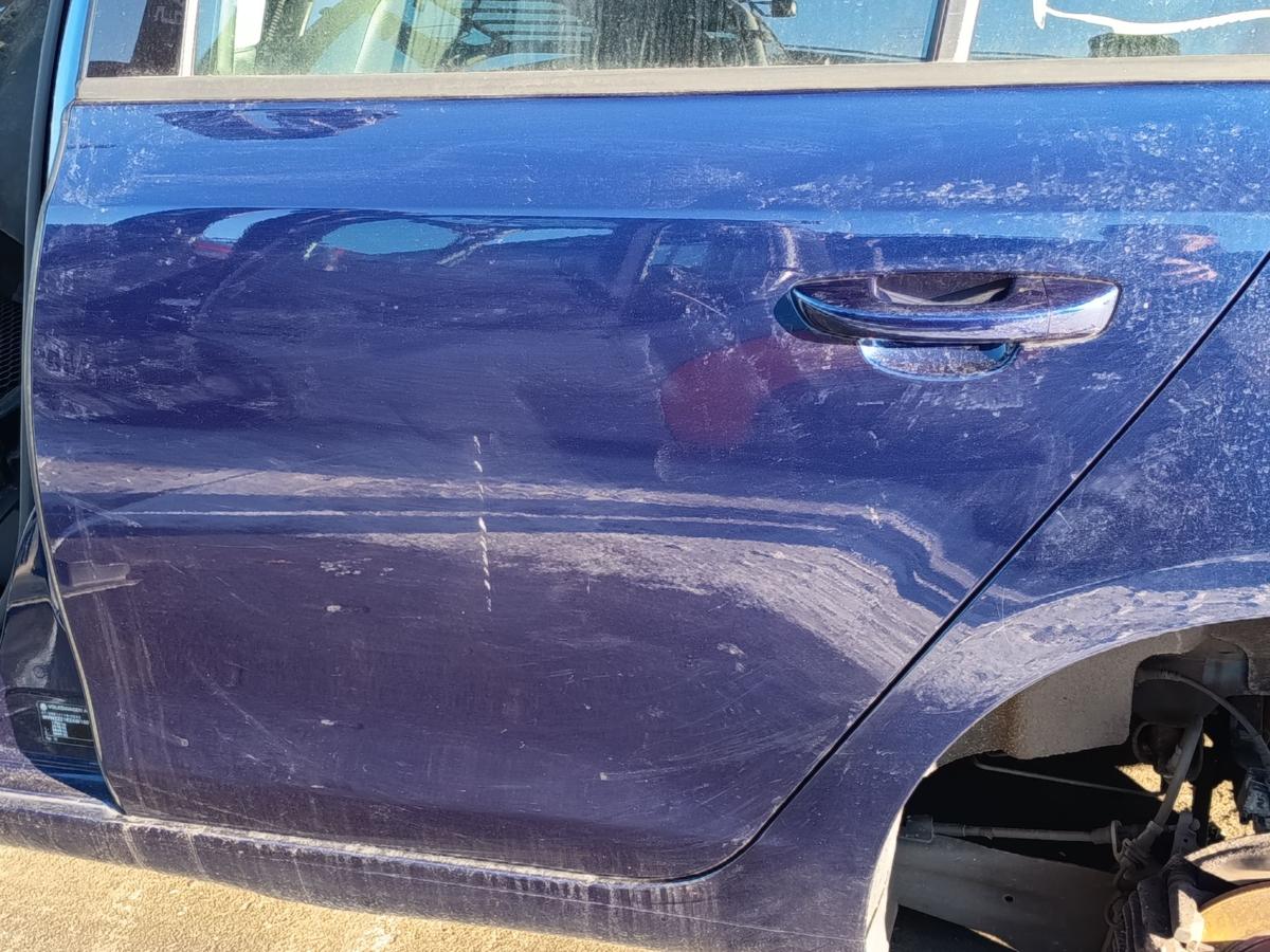 VW Golf VI 6 Limo orig T&uuml;r hinten links 5t&uuml;rer Fahrerseite LD5Q Blau Bj 2009