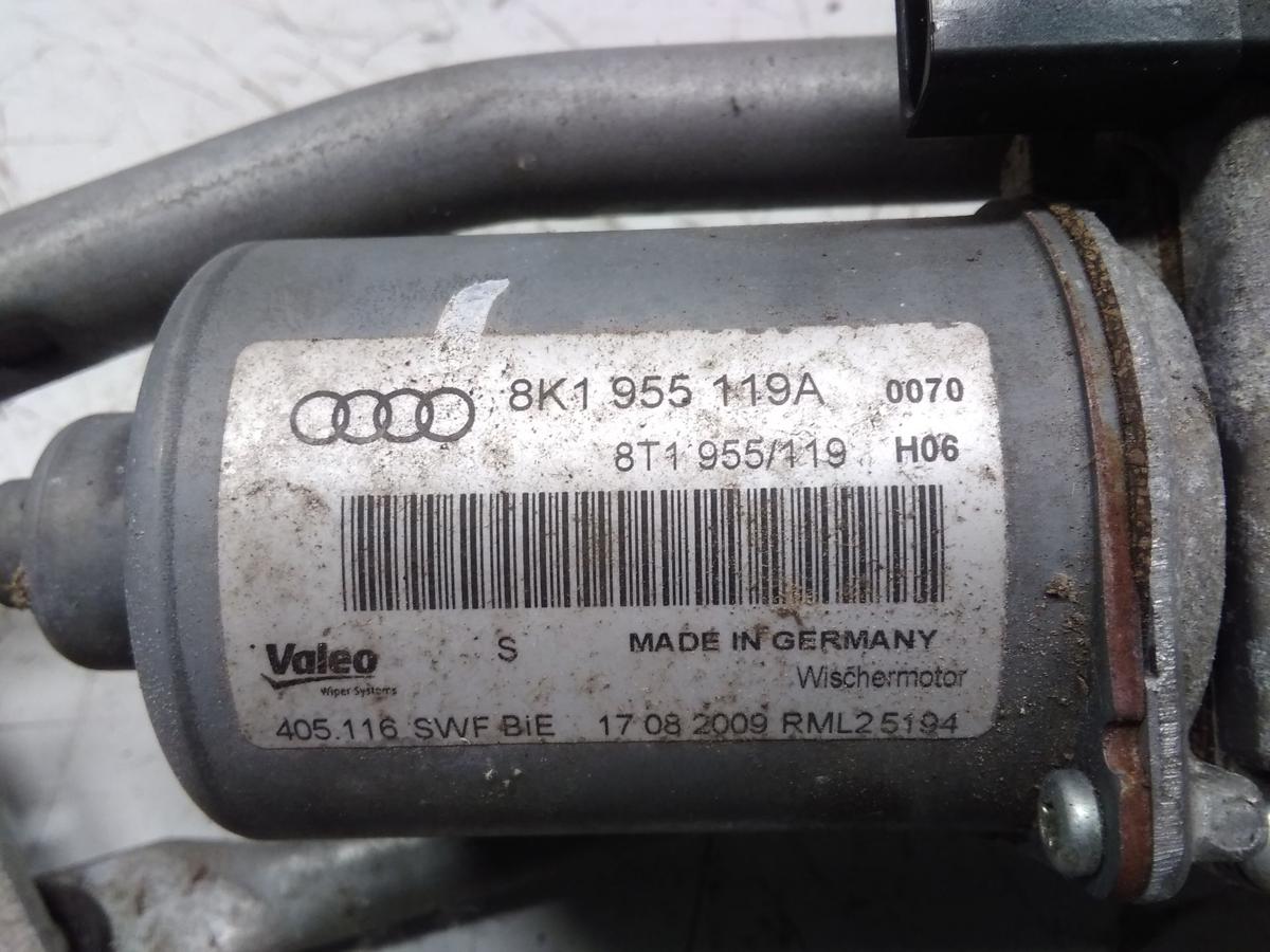 Audi A4 8K B8 original Wischeranlage vorn Wischermotor Wischergest&auml;nge Bj.2009