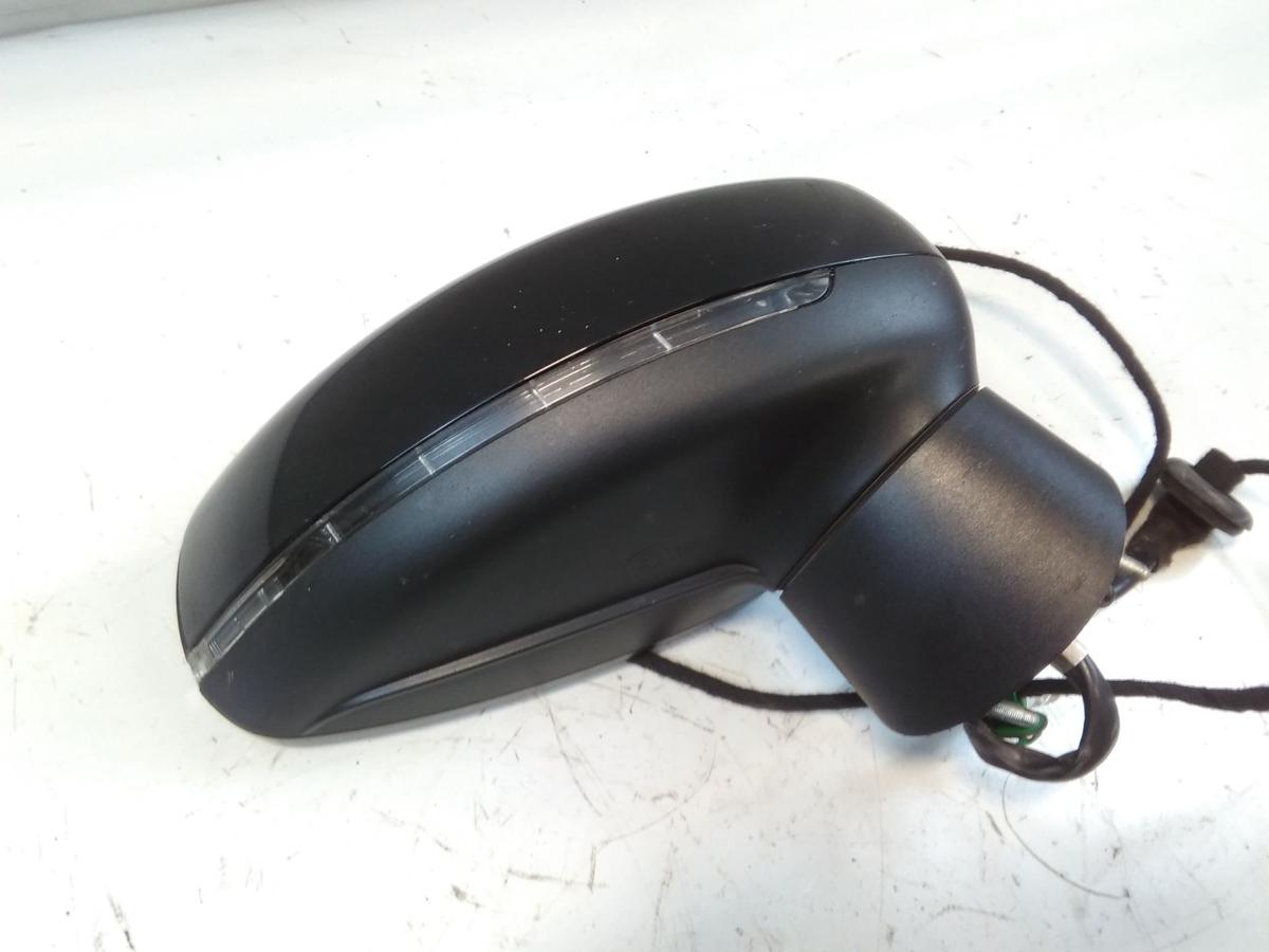 Audi A1 8X orig.Au&szlig;enspiegel rechts elektrisch&beheizt 6pol BJ2010 LY9B brillantschwarz