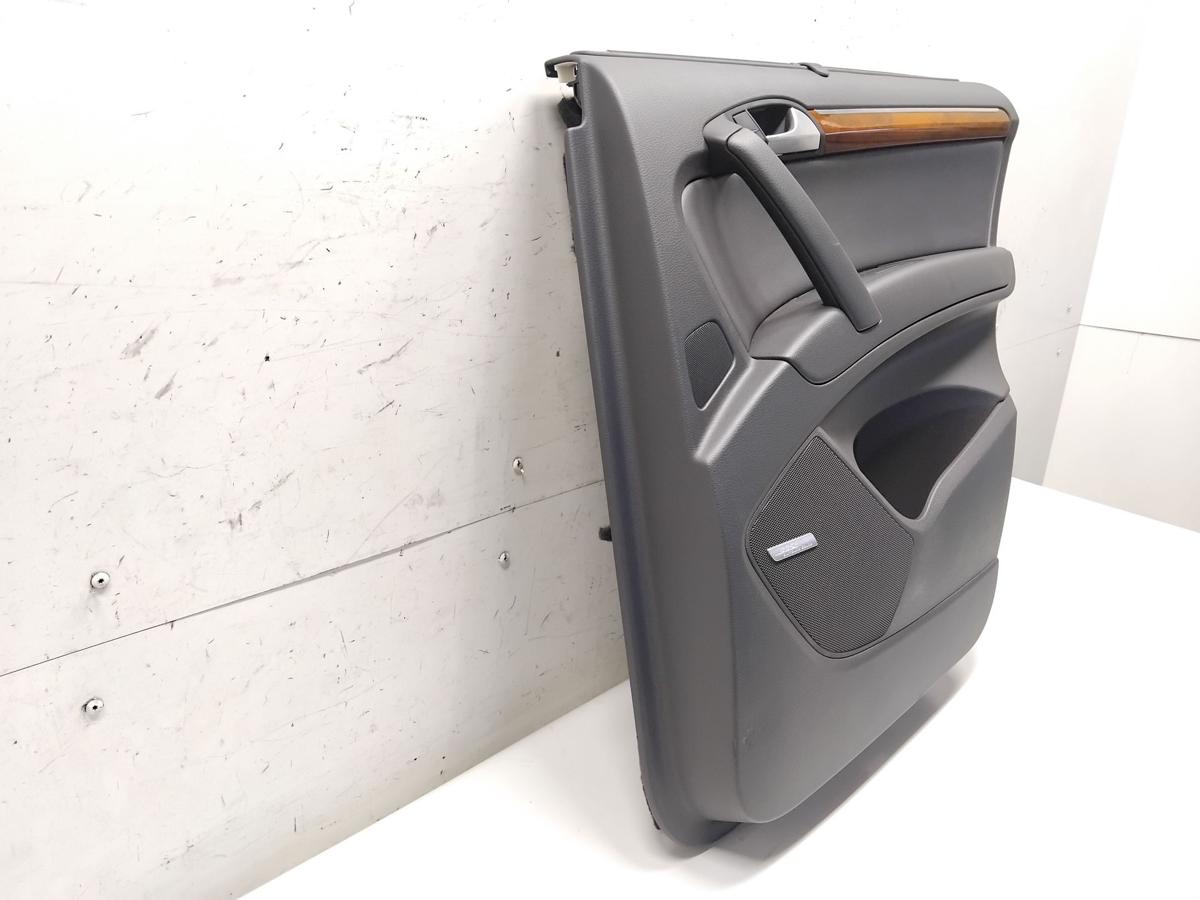 Audi Q7 4L original T&uuml;rverkleidung T&uuml;r hinten rechts BOSE Kunstleder Sonnenrollo