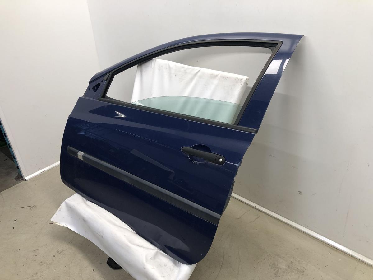 Renault Clio III original Tür links Fahrer 3türer 460 Königsblau Bj 2006