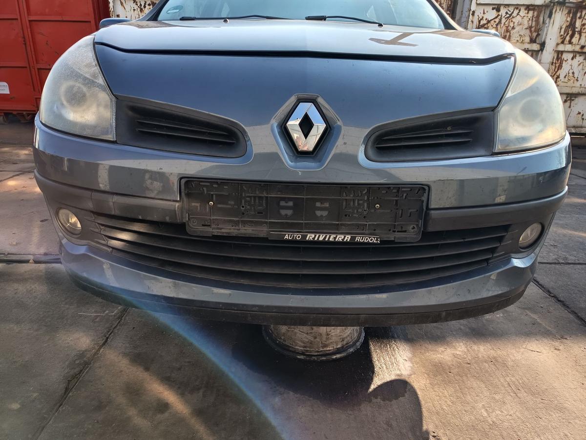 Renault Clio III Kombi original Sto&szlig;stange vorne TEJ47 Blue Gris Baujahr 2008
