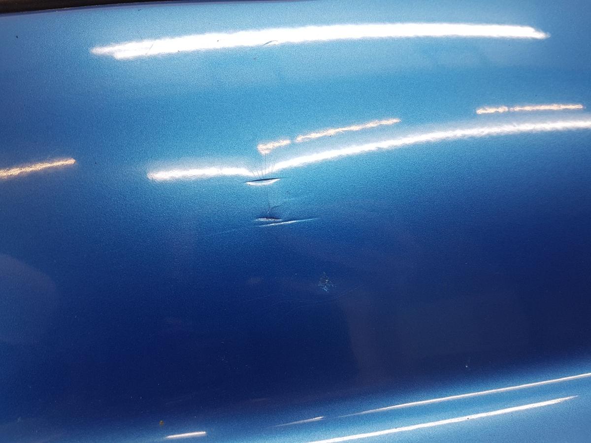 Nissan Almera N16 Stoßstange Stoßfänger hinten in blaumetallic Bj01 bis 2002