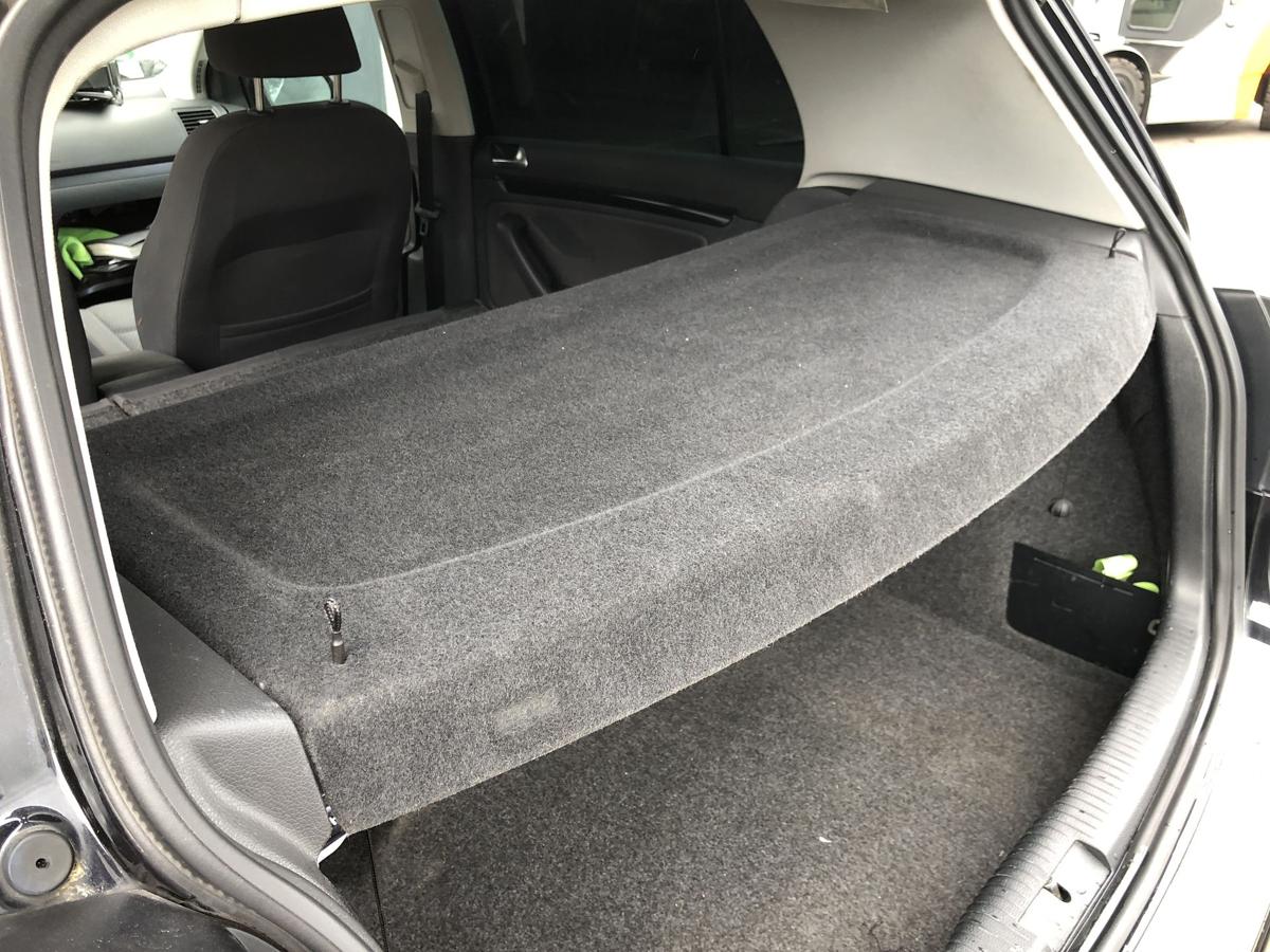 VW Golf V Limo original Hutablage Abdeckung Koffer/Laderaum grau-schwarz Bj 2008