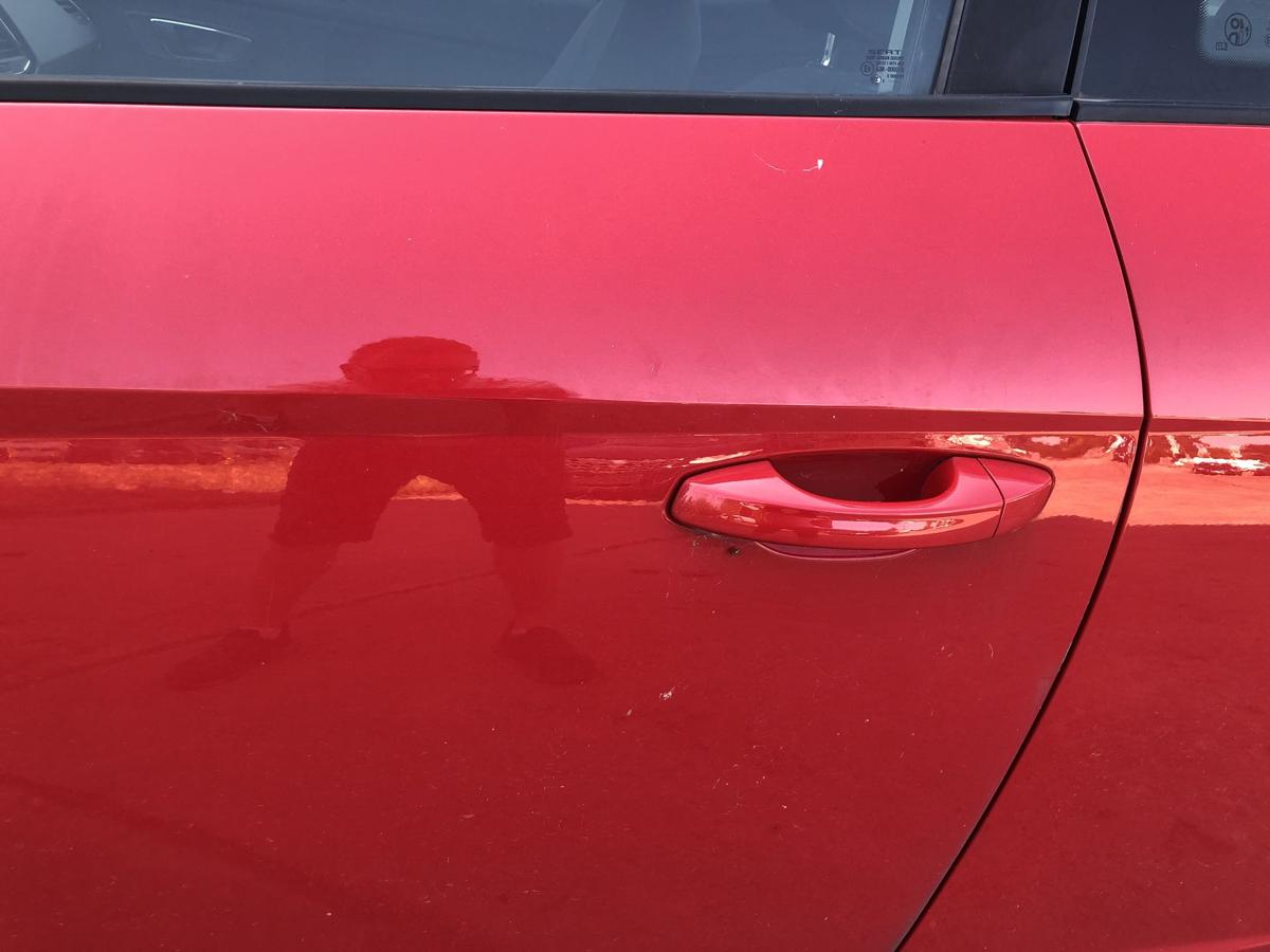 Seat Leon 5F T&uuml;r vorn links Fahrert&uuml;r nur f&uuml;r 3 t&uuml;rer LS3H Emocion Rot