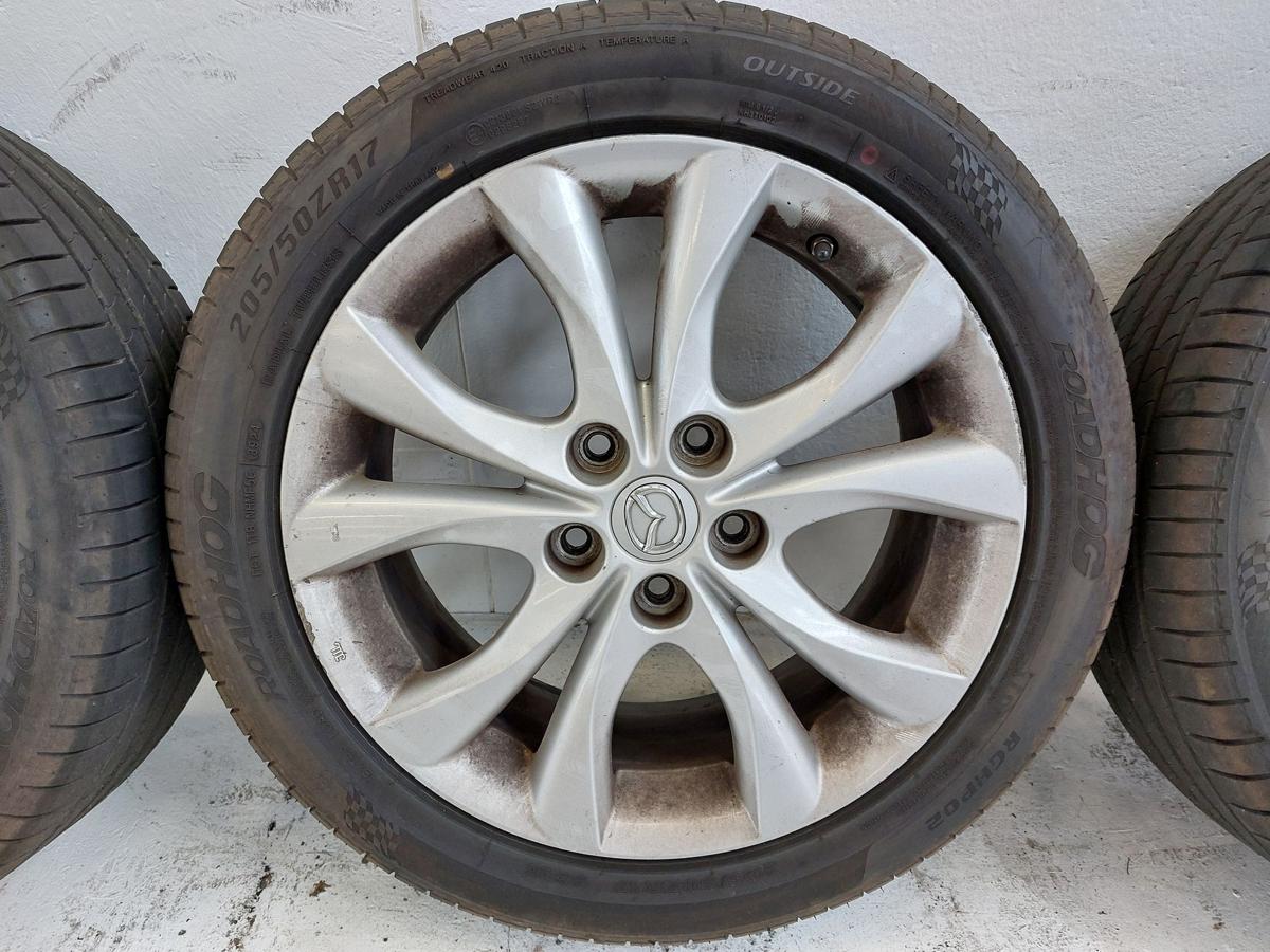 Mazda 3 Typ BL Alufelgen Radsatz Komplettradsatz Alu 7x17 Zoll 205er Sommer