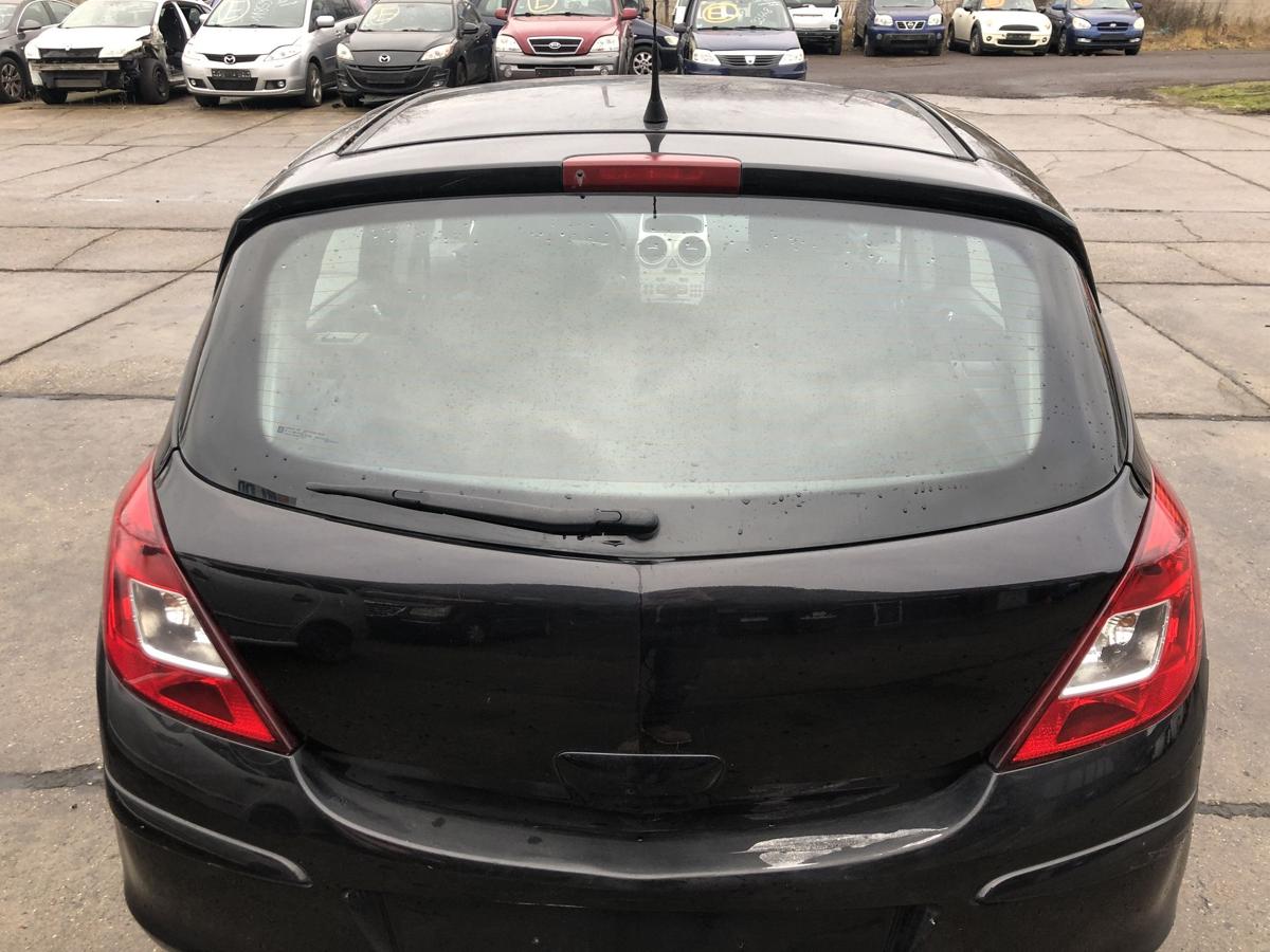 Opel Corsa D Heckklappe mit Scheibe nur f&uuml;r 5 t&uuml;rer im Rohbau 2HU Saphirschwarz