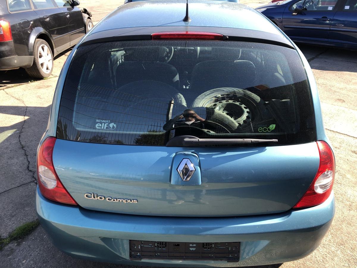Renault Clio II 2 Campus Heckklappe mit Heckscheibe TEF47 Blau Cyclade