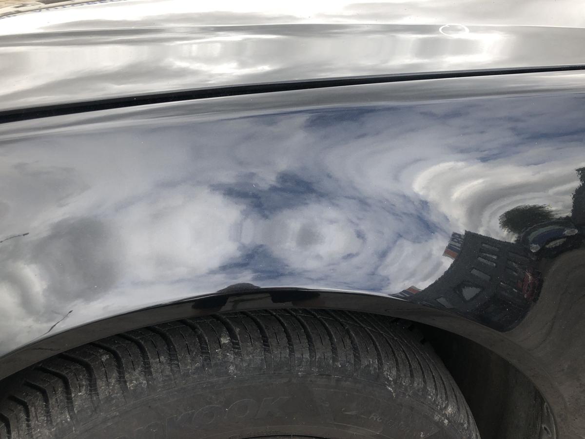 BMW 3er E46 ab01 Kotfl&uuml;gel vorn links Fahrerseite Seitenwand 475/9 Black Saphir
