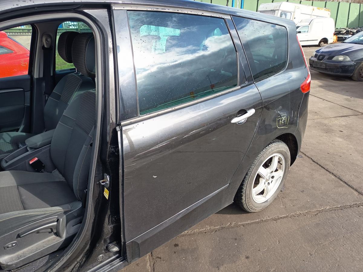 Renault Grand Scenic 3 original T&uuml;r hinten links Fond 676 Perlschwarz Bj 2009