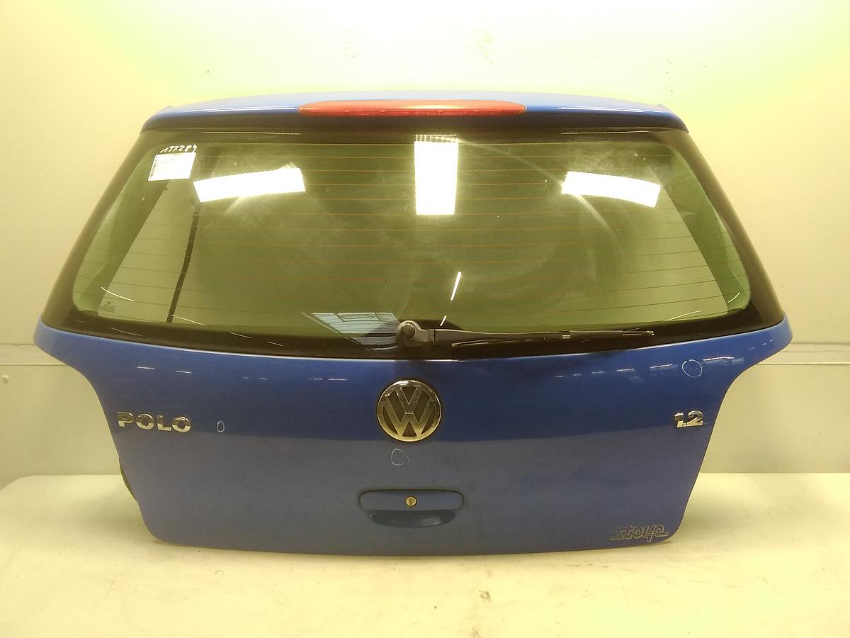 VW Polo 9N1 Bj.2001 original Heckklappe mit Heckscheibe LA5F Summerblue