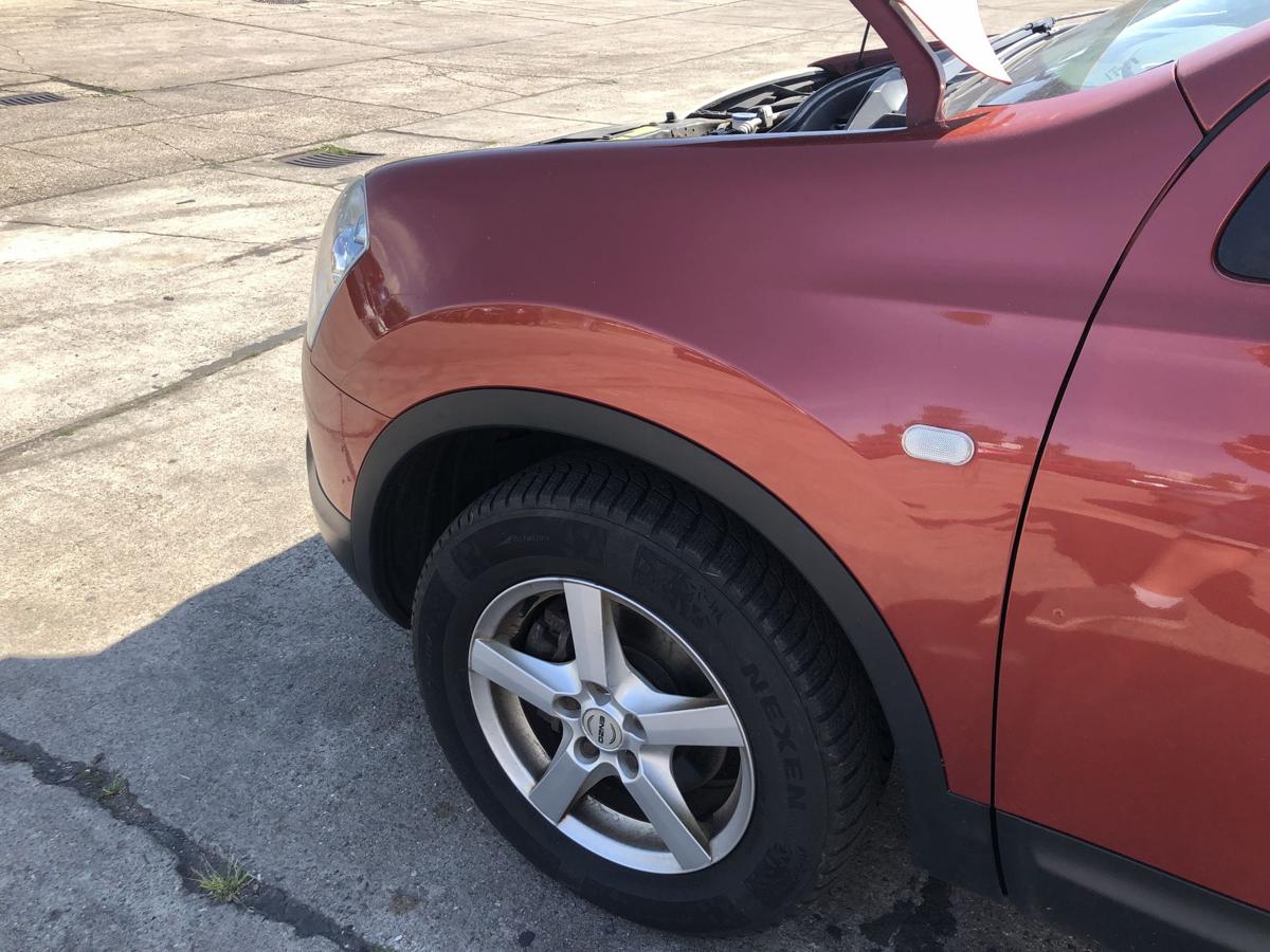 Nissan Qashqai J10 Kotfl&uuml;gel vorn links Fahrerseite A52 Fired Iron
