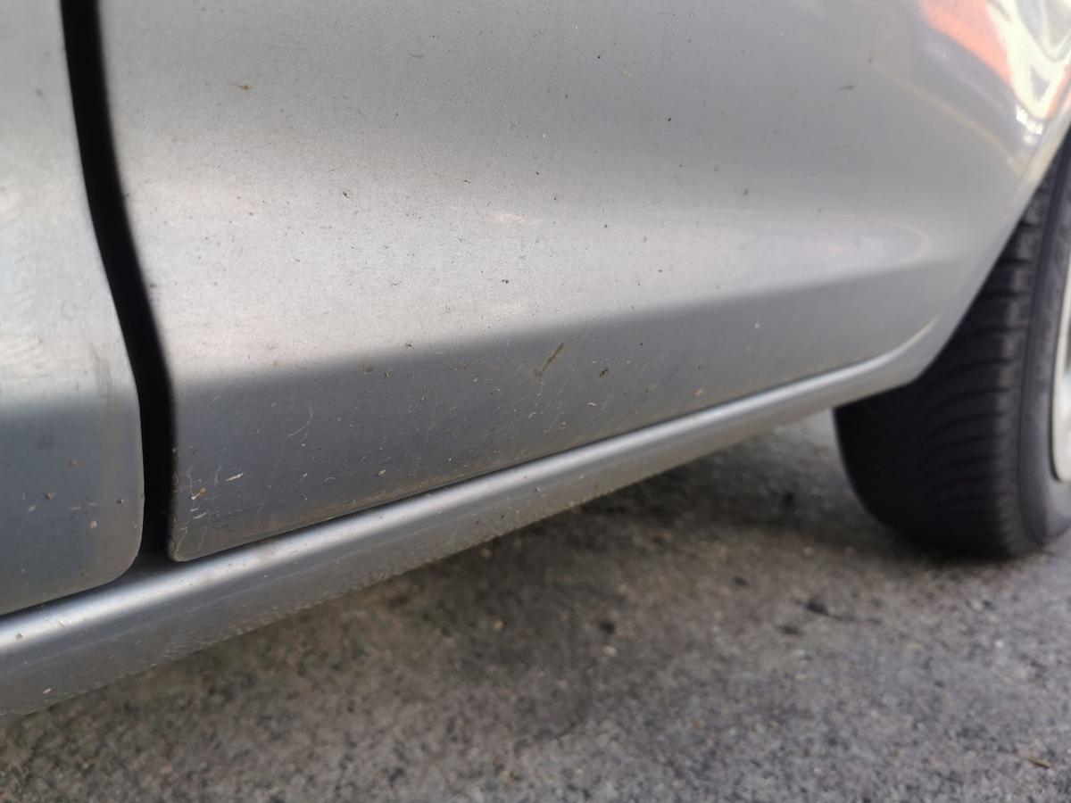 Opel Corsa D Tür Autotür Fondtür Rohbautür hinten links Z163 Lichtsilber met