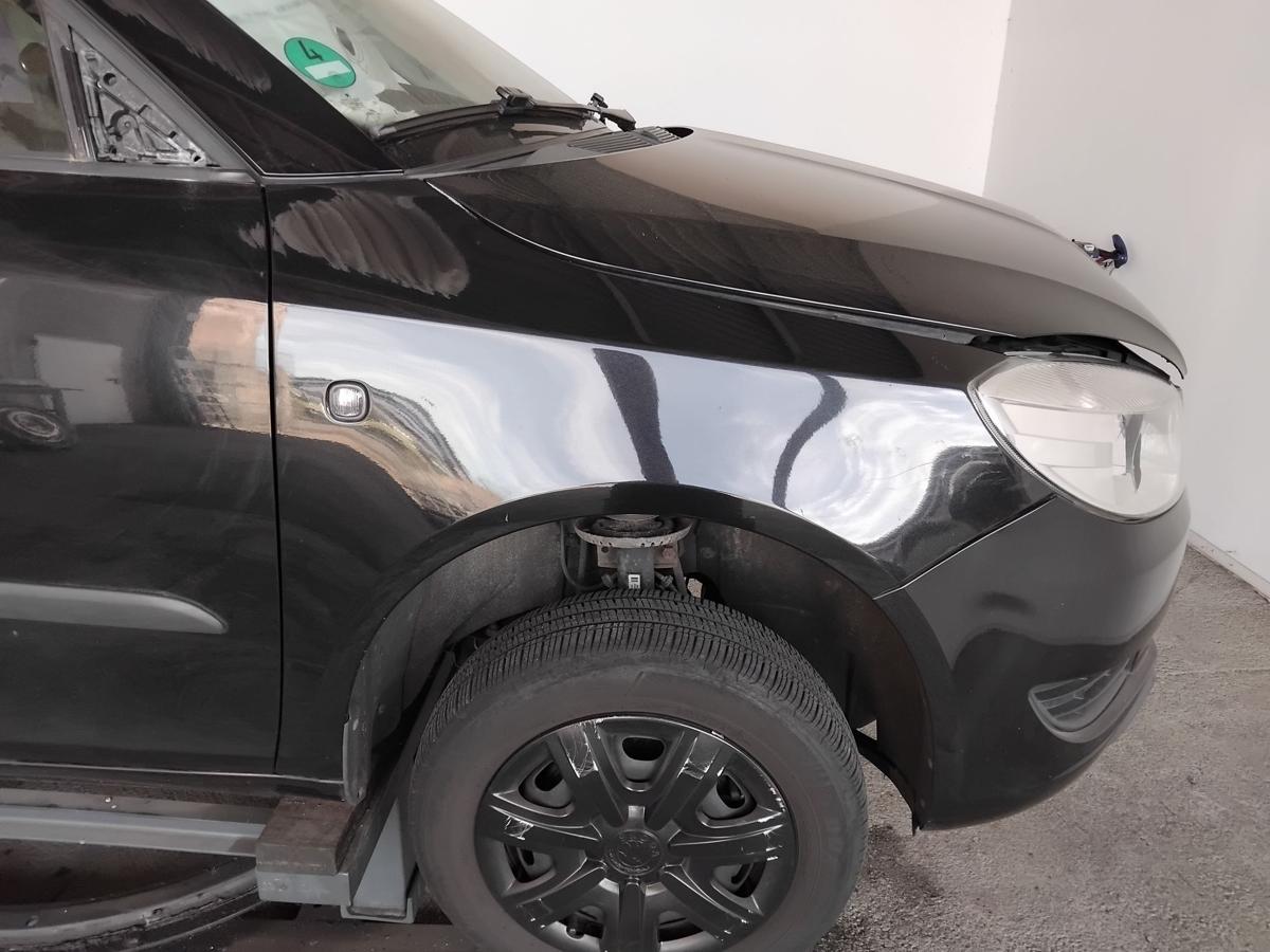 Skoda Fabia 2 5J Facelift original Kotfl&uuml;gel vorn rechts LF9R Blackmagic BJ2011