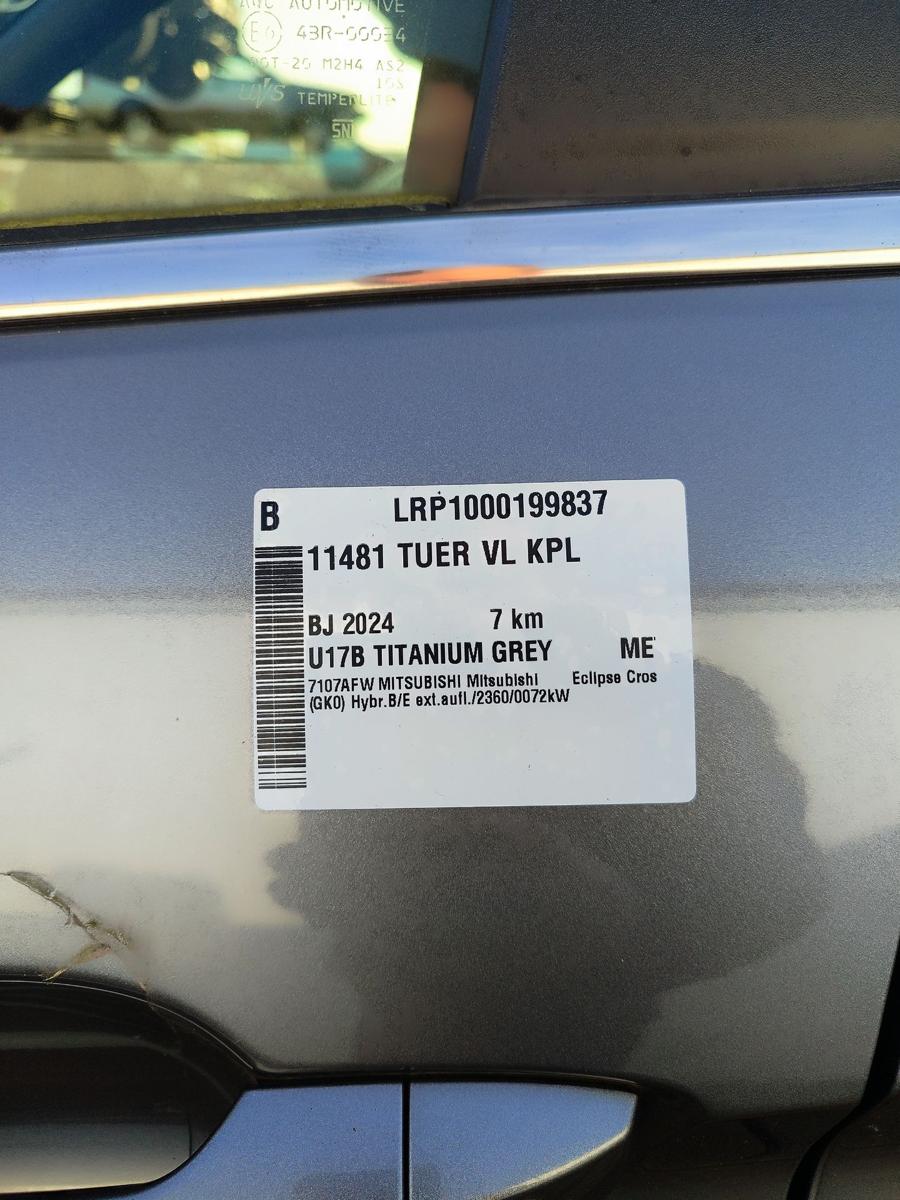 Mitsubishi Eclipse Cross original T&uuml;r Fahrert&uuml;r links Titanium grau metallic U17