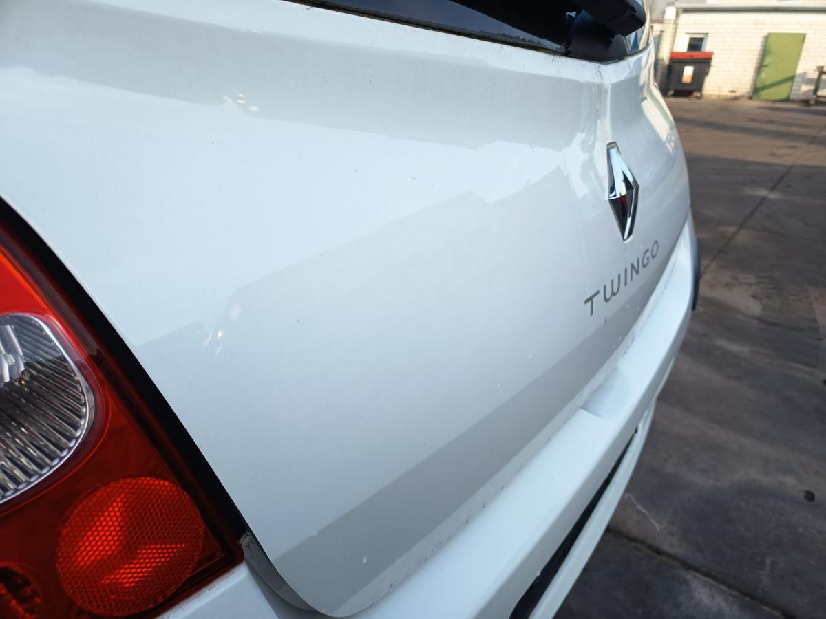 Renault Twingo II original Heckklappe mit Scheibe 369 Arktiswei&szlig; Bj 2009