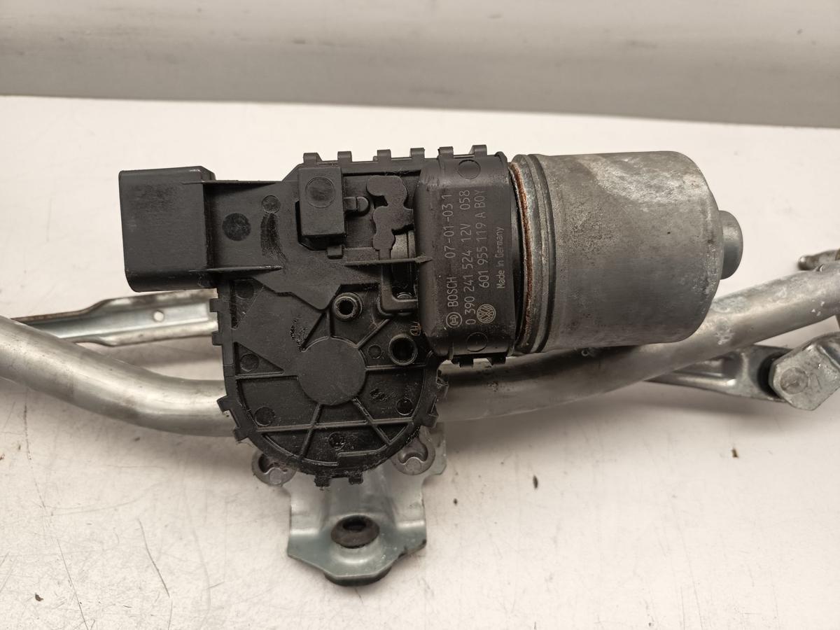 VW Polo 9N original Wischermotor vorne mit Gest&auml;nge Baujahr 2007