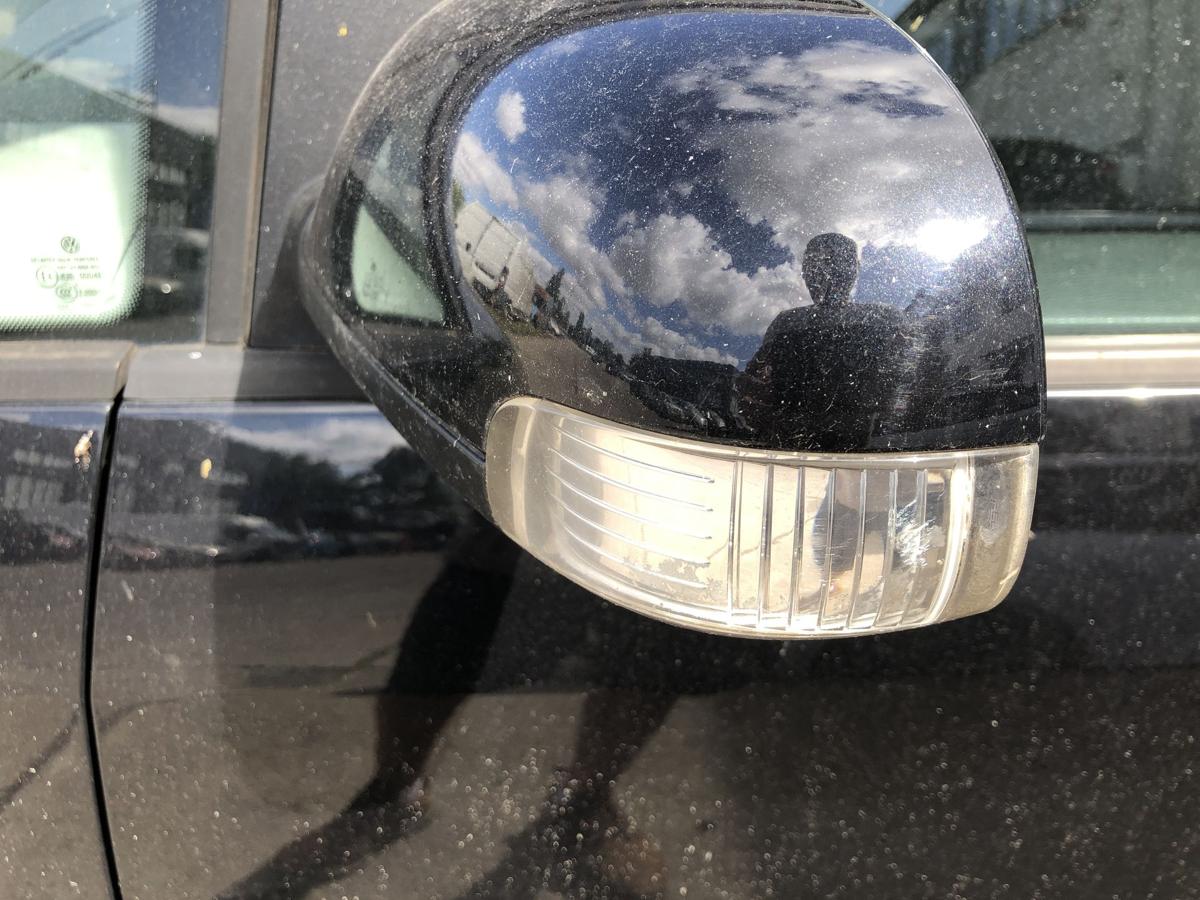 VW Touran 1T 1T1 Au&szlig;enspiegel links Spiegel R&uuml;ckspiegel elek LC9X Deep Black